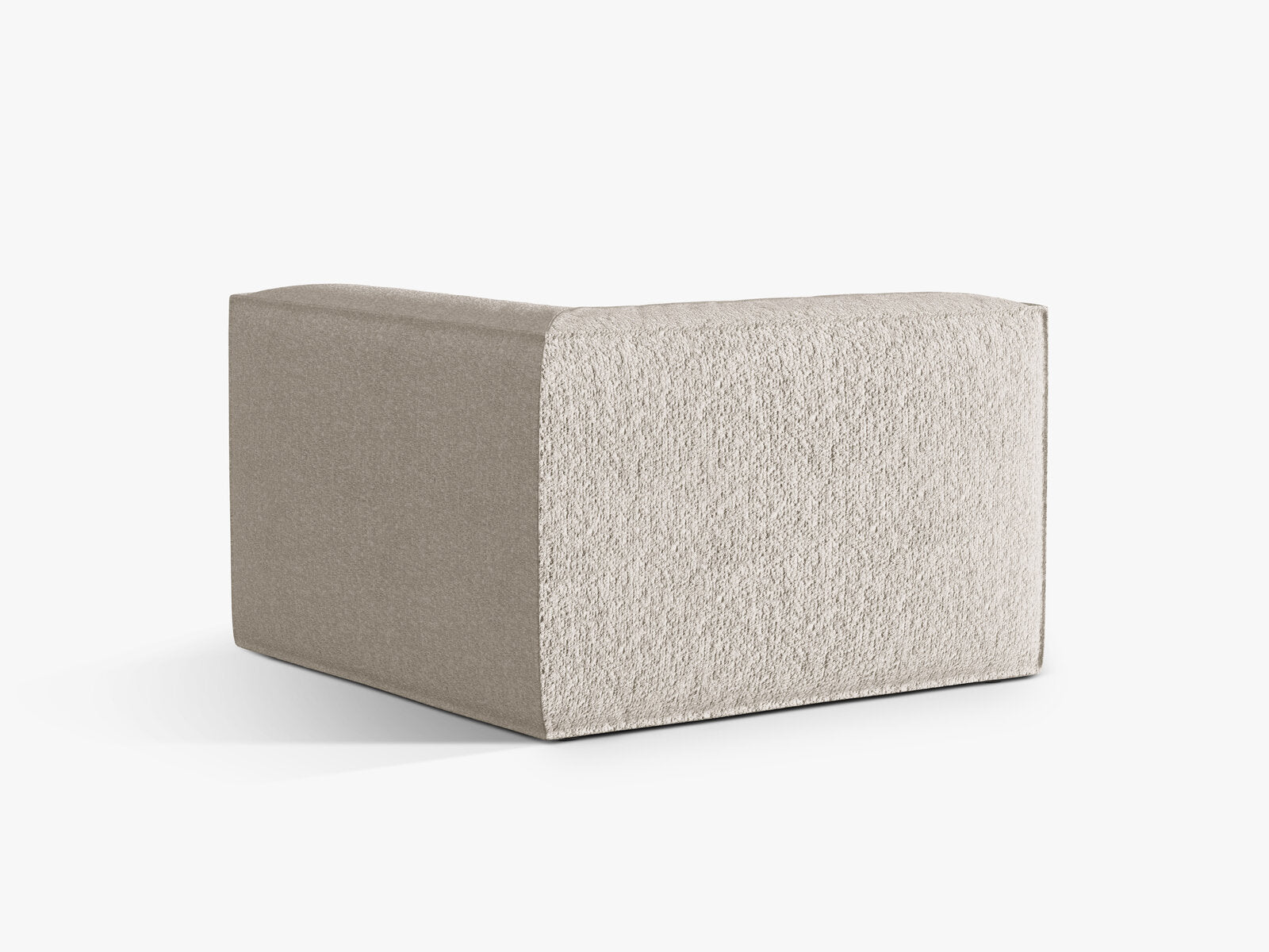 Micadoni Eckmodul Nuria 1-Sitzer Boucle Beige