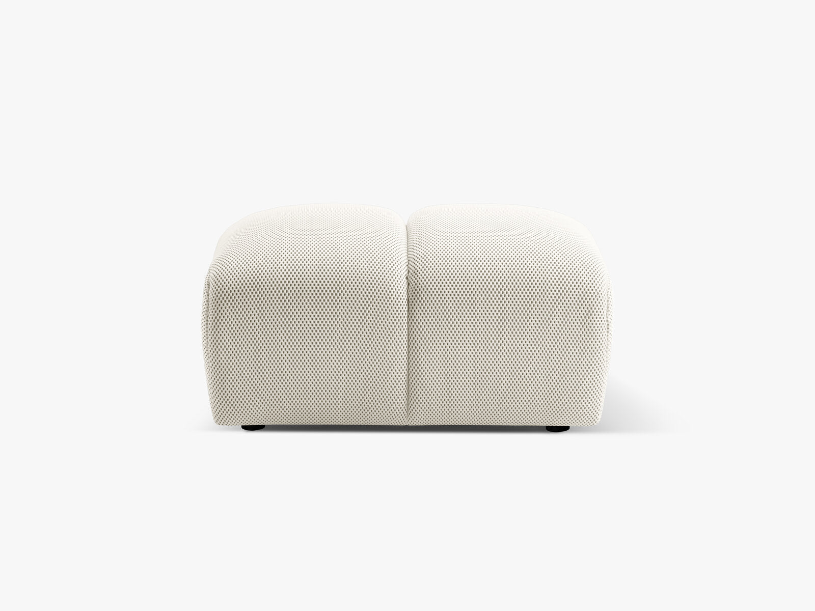 Micadoni Hocker Diana 3D-Stoff Sonic Helles Beige