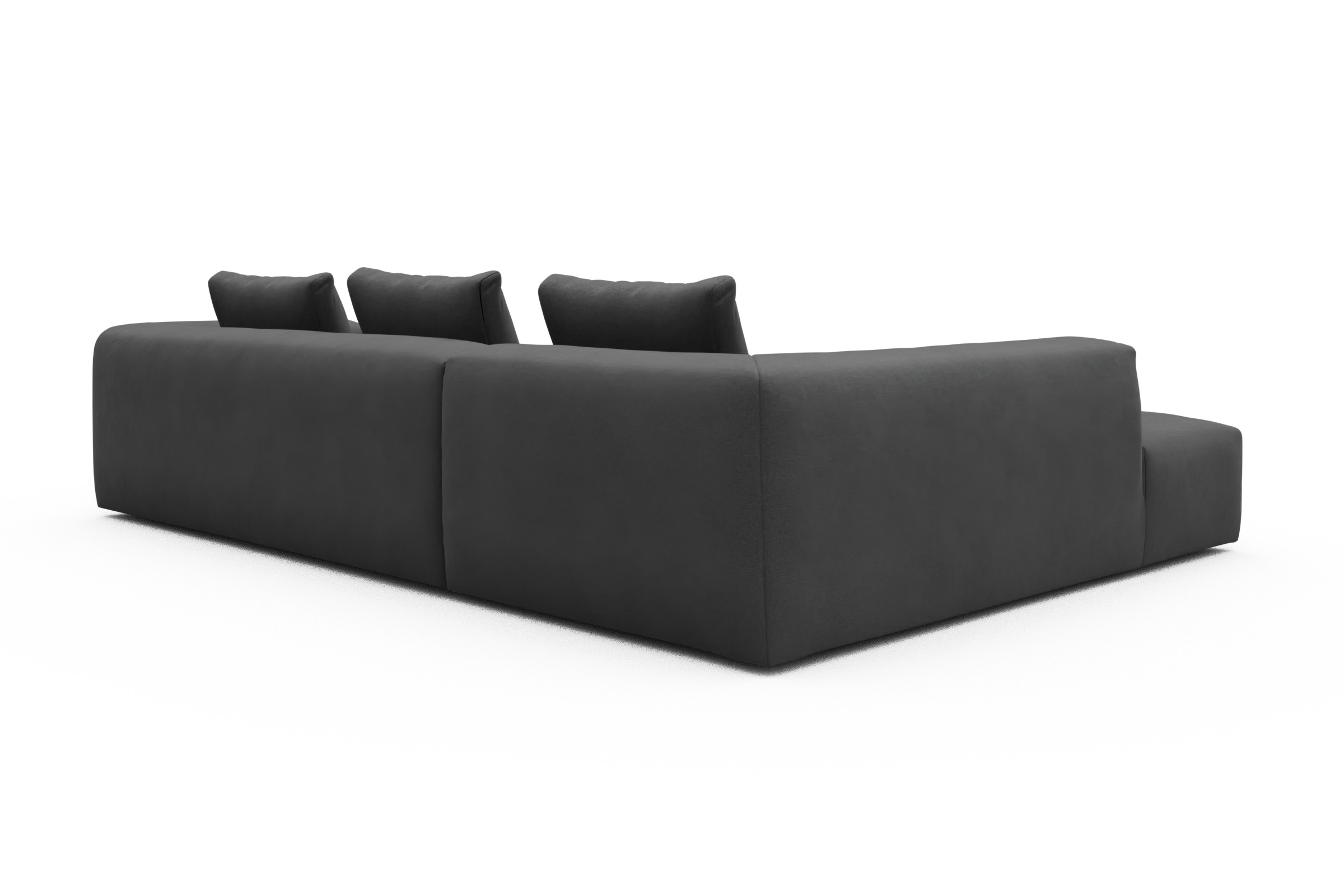 Ecksofa Fred Relax-Ecke links mit 2,5-Sitzer Satya-Zinc