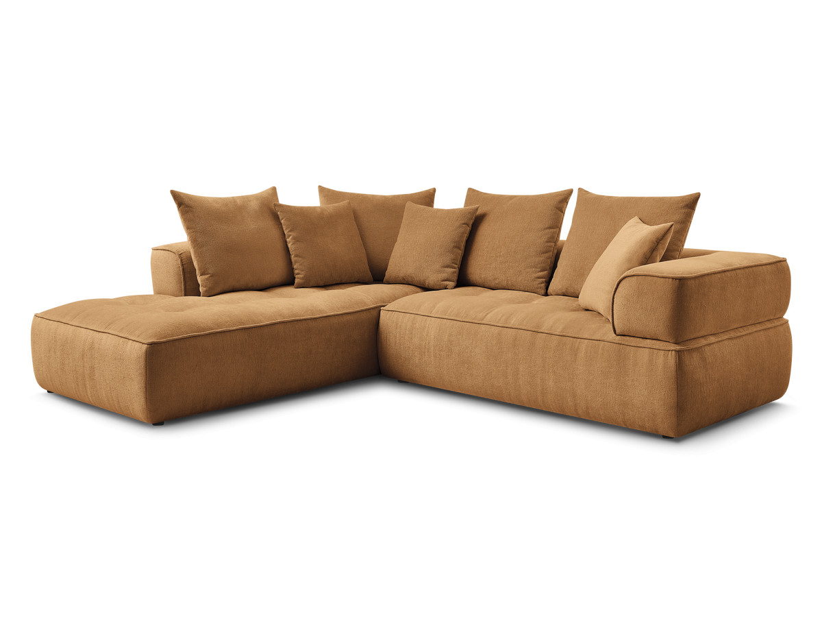 Bobochic Whesley Ecksofa Stoff Gelb Ecke links