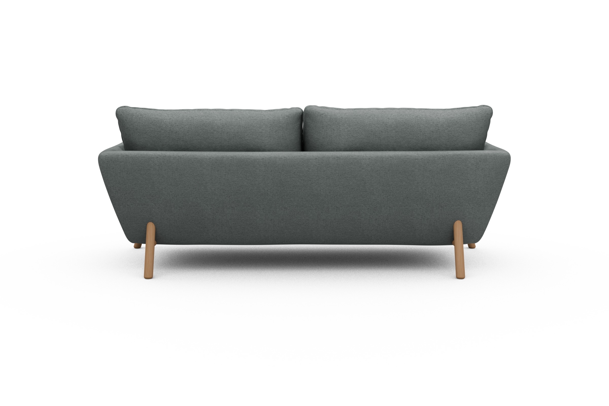 Sofa Emil 3-Sitzer Beinfarbe Eiche Natur Denari-Soft-Grey