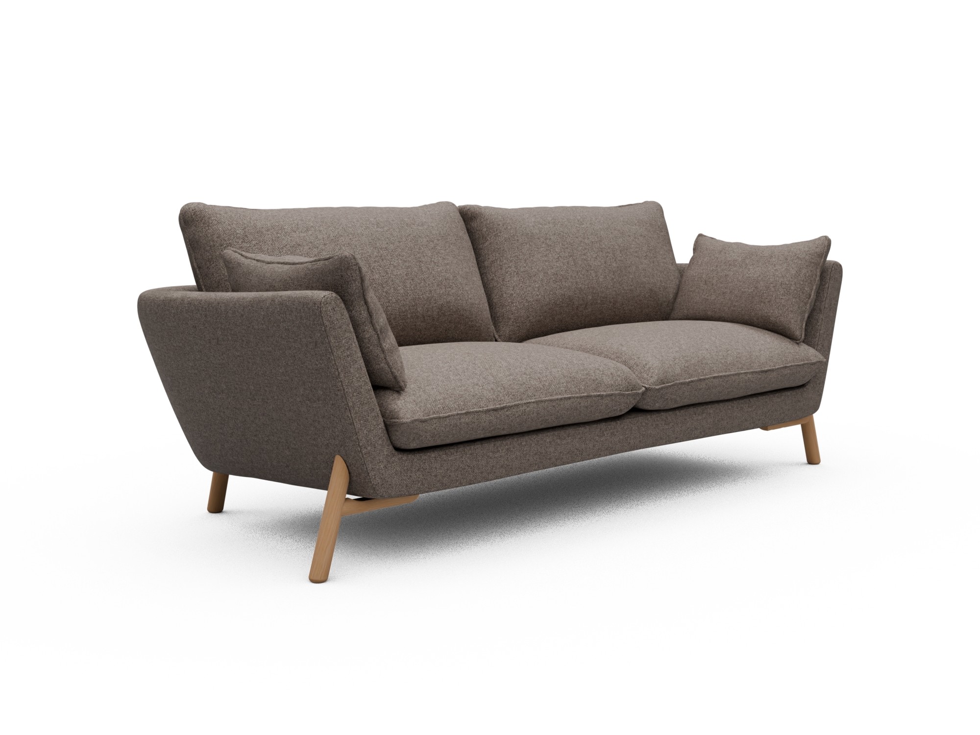 Skandi Home Sofa Emil 3-Sitzer Beinfarbe Eiche Natur Sama-Stone moebelfaktor