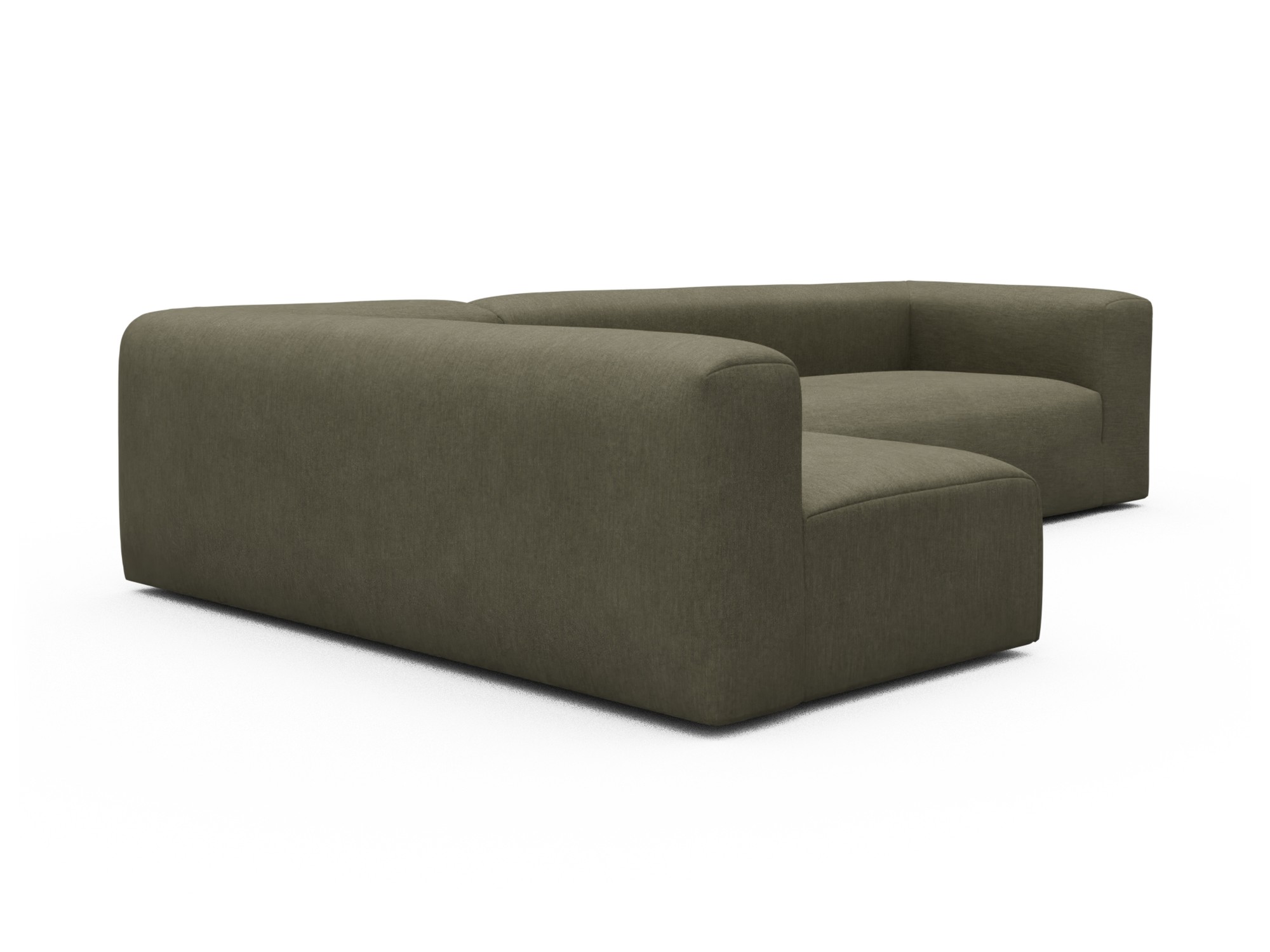Skandi Home Ecksofa Fred 2x 2,5-Sitzer links offen Vivus-Dusty-Olive moebelfaktor