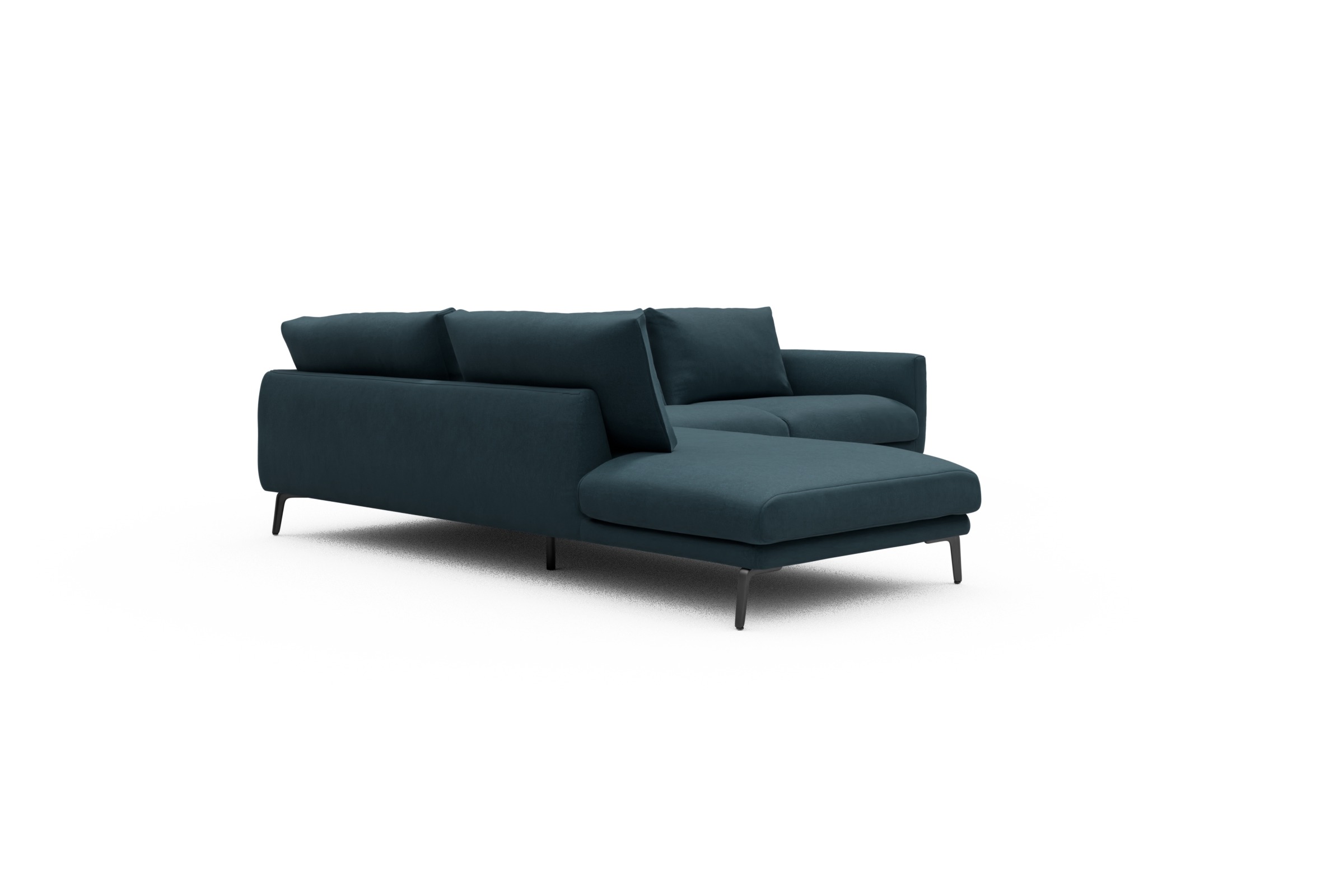 Ecksofa Karl Relax-Ecke links mit 2,5-Sitzer Satya-Indigo