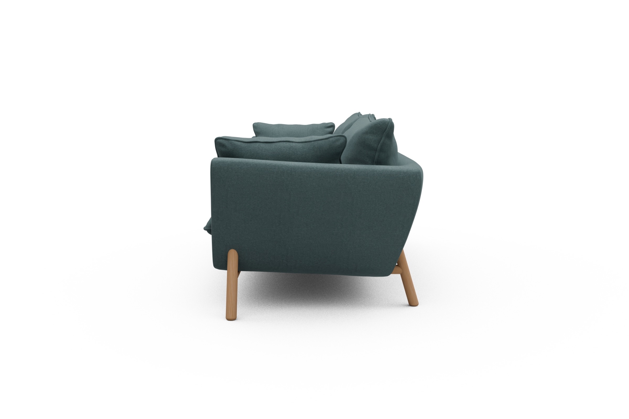 Sofa Emil PREMIUM 3-Sitzer Beinfarbe Eiche Natur Satya-Niagara