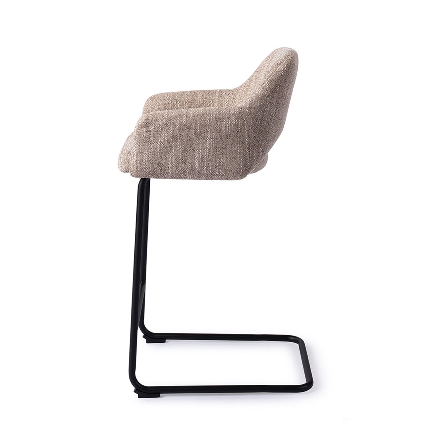 Jesper Home Barhocker Yanai Biscuit-Beach Arch Schwarz Barhöhe (75cm)