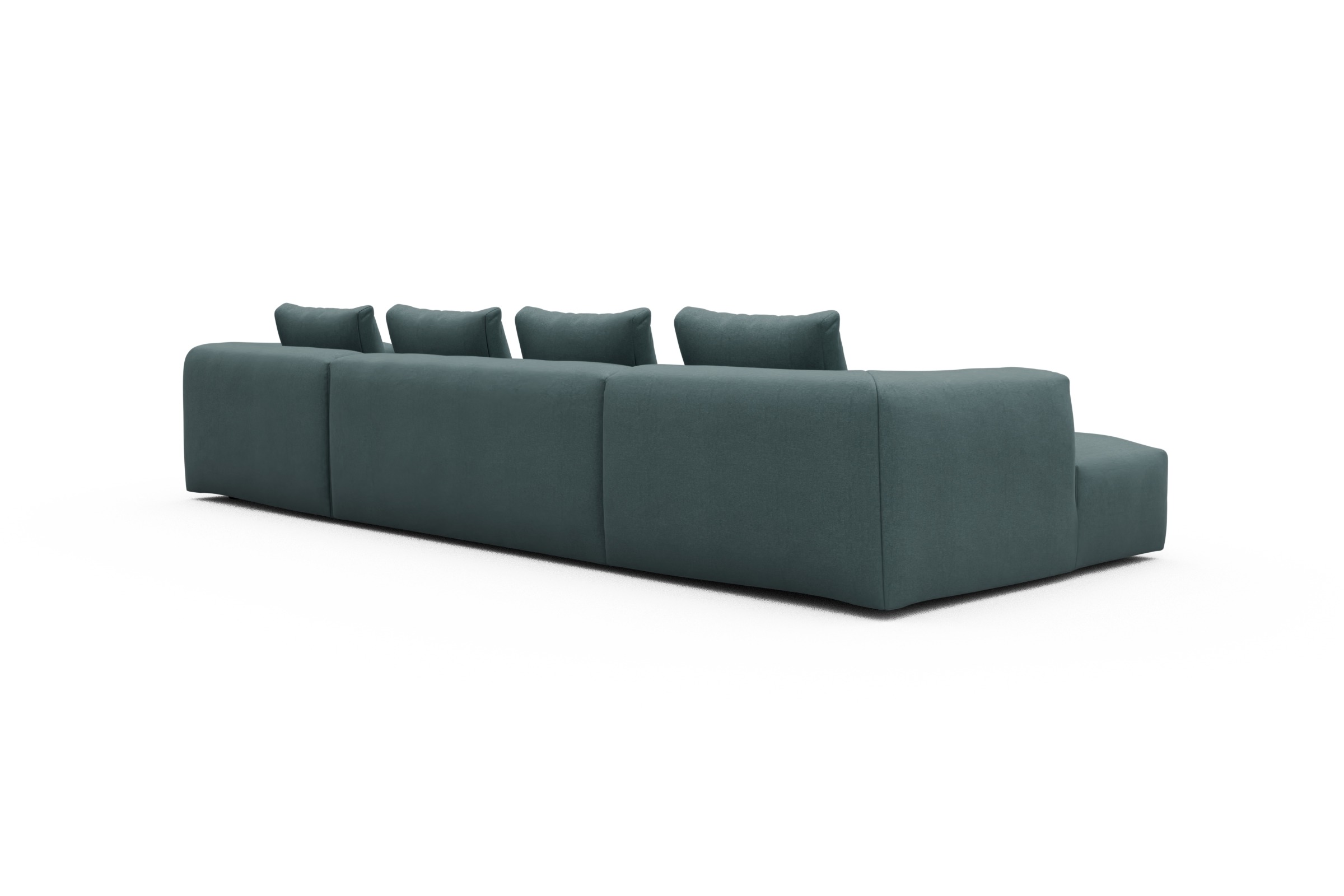 Wohnlandschaft Fred mit 2-Sitzer und Chaiselongue beidseitig Satya-Niagara