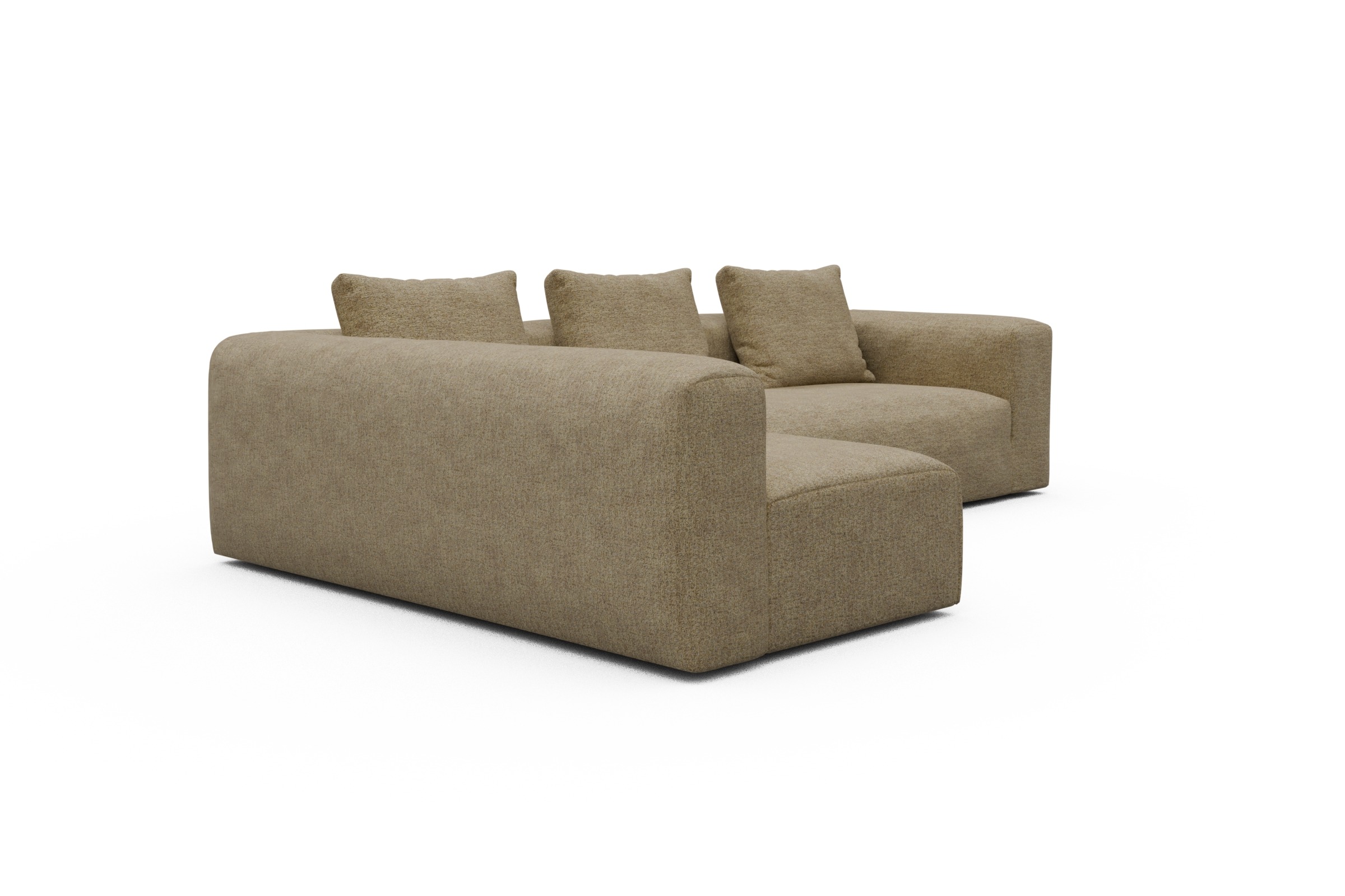 Ecksofa Fred 2x 2,5-Sitzer links offen Carreno-Silician-Yellow