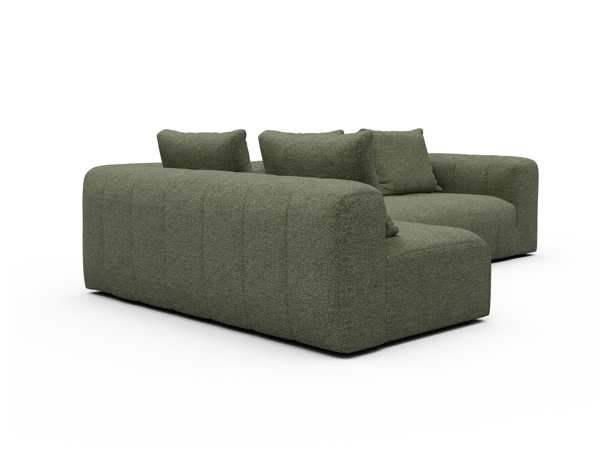Hugo 2x 2,5-Sitzer Armlehne rechts Carreno-Vivid-Green moebelfaktor