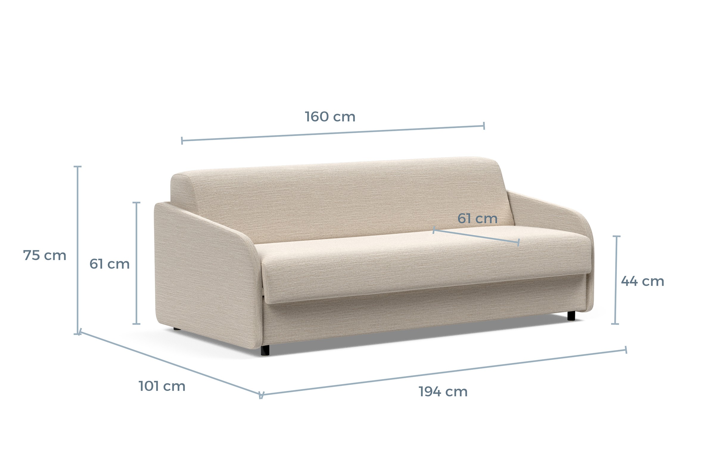 Schlafsofa Eivor mit Memory-Matratze