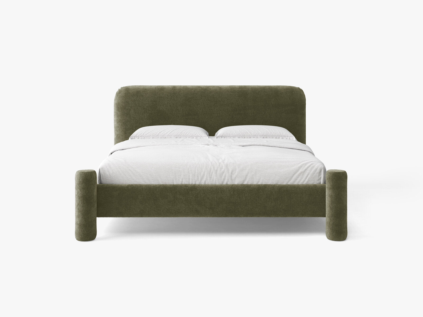 Micadoni Vera Bett mit Kopfteil Chenille Perfect Harmony Grün 140x200