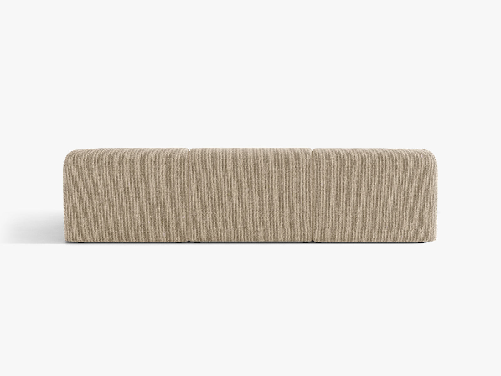 Micadoni Ecksofa Miley 4-Sitzer Rechts Chenille Eden Beige