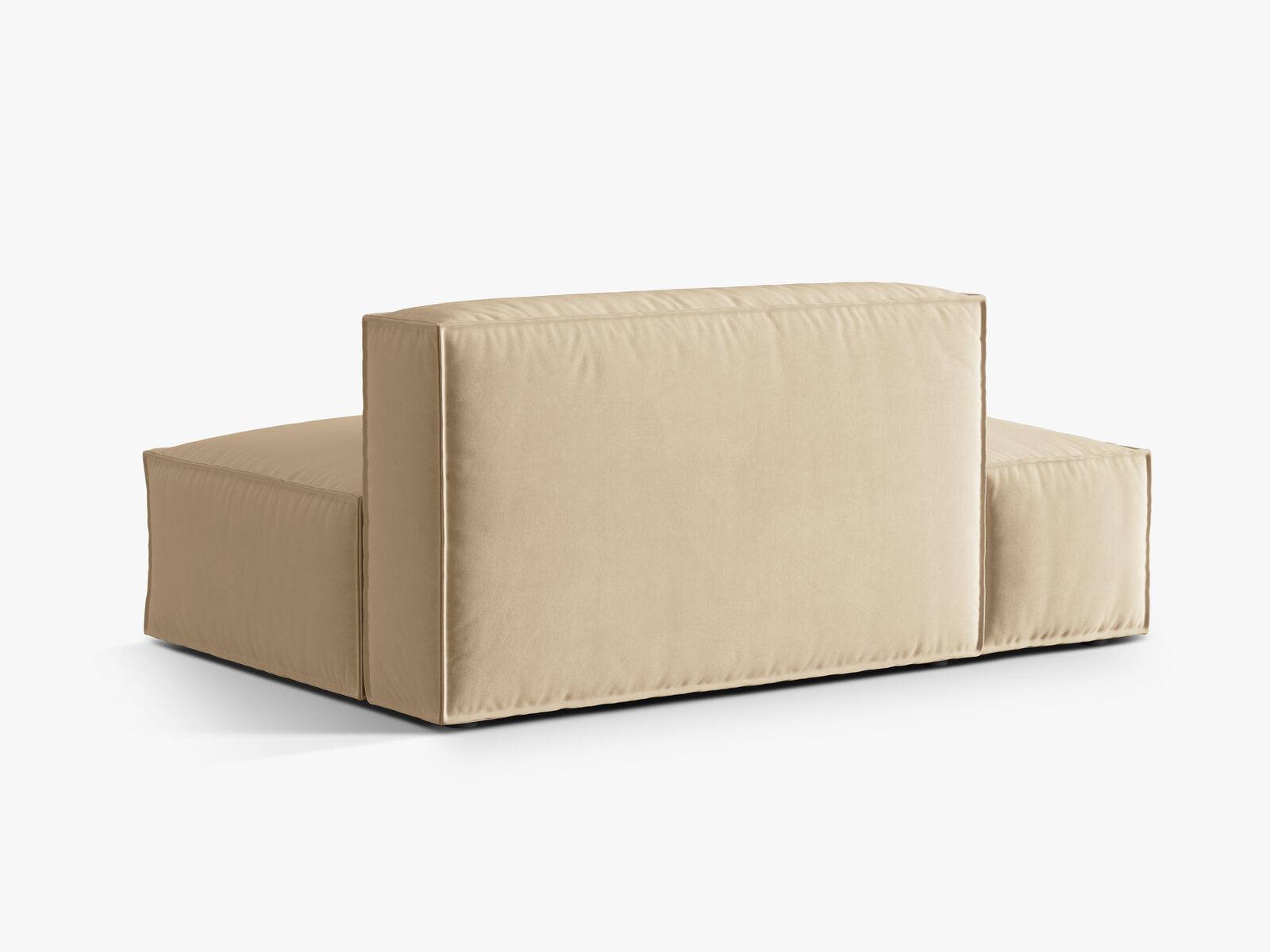 Micadoni Modul Nuria 3-Sitzer Links Samt Nude