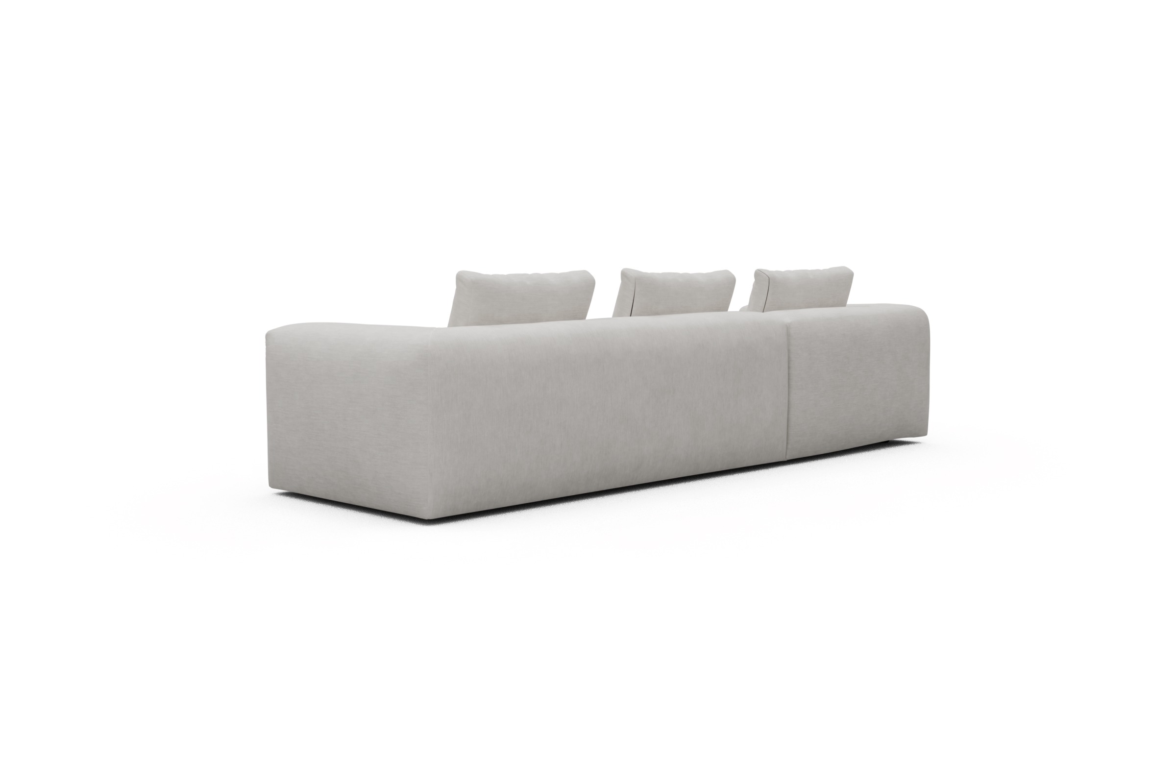 Ecksofa Fred Chaiselongue links mit 2,5-Sitzer Vivus-Dusty-Off-White