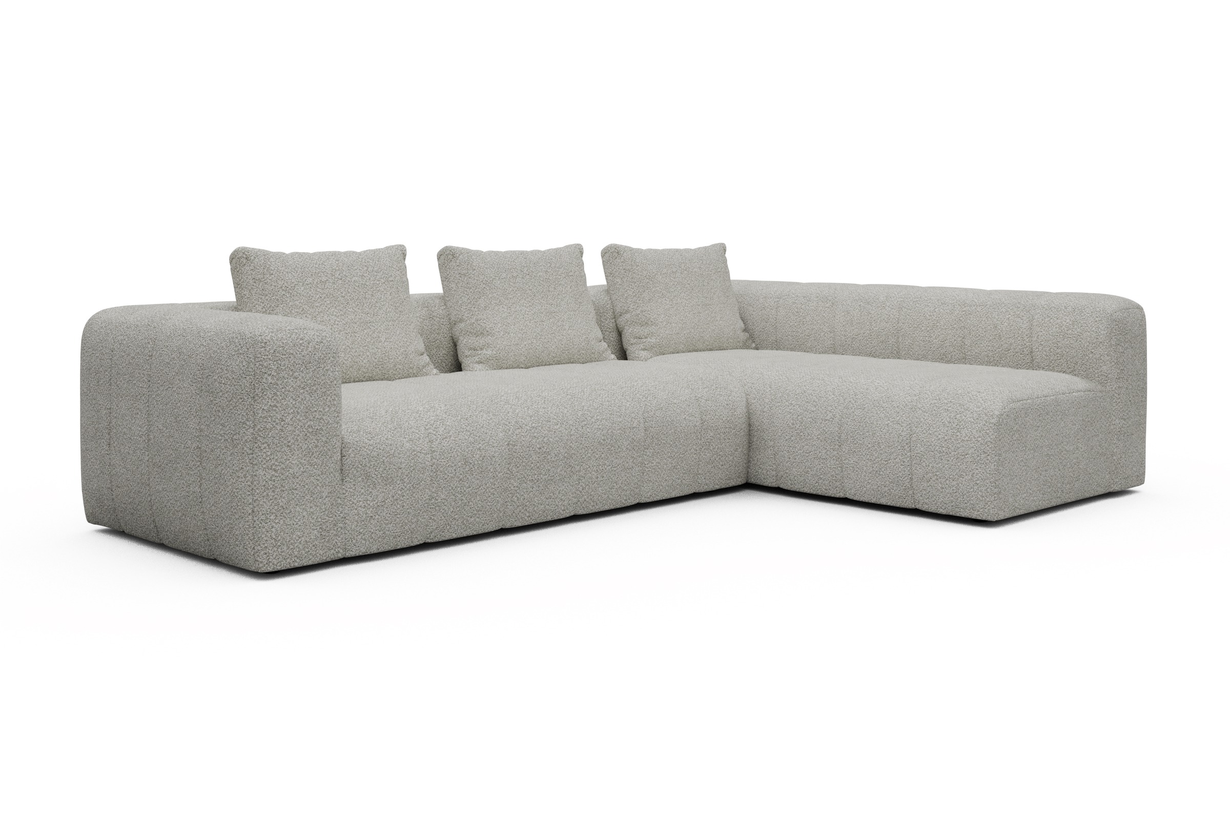 Ecksofa Hugo 2x 2,5-Sitzer Armlehne links Vanora-Warm-Sand