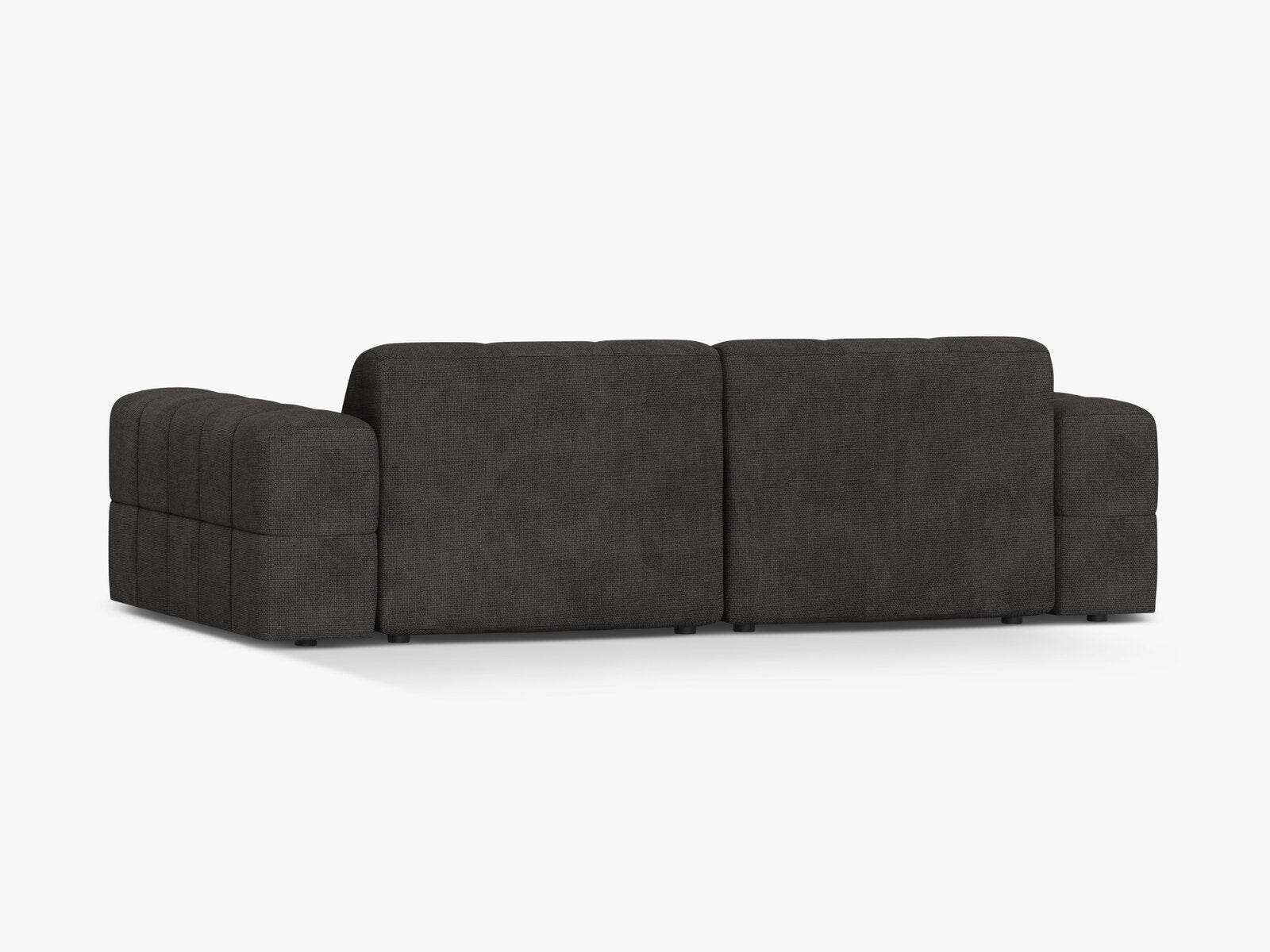 Micadoni Sofa Jennifer 3-Sitzer Chenille Eden Dunkelgrau