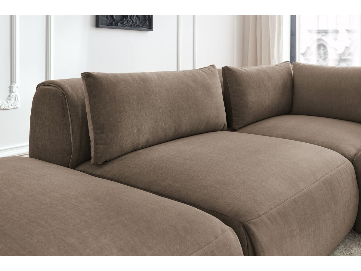 Bobochic Jeanne Ecksofa 271 × 300 cm Samt Taupe
