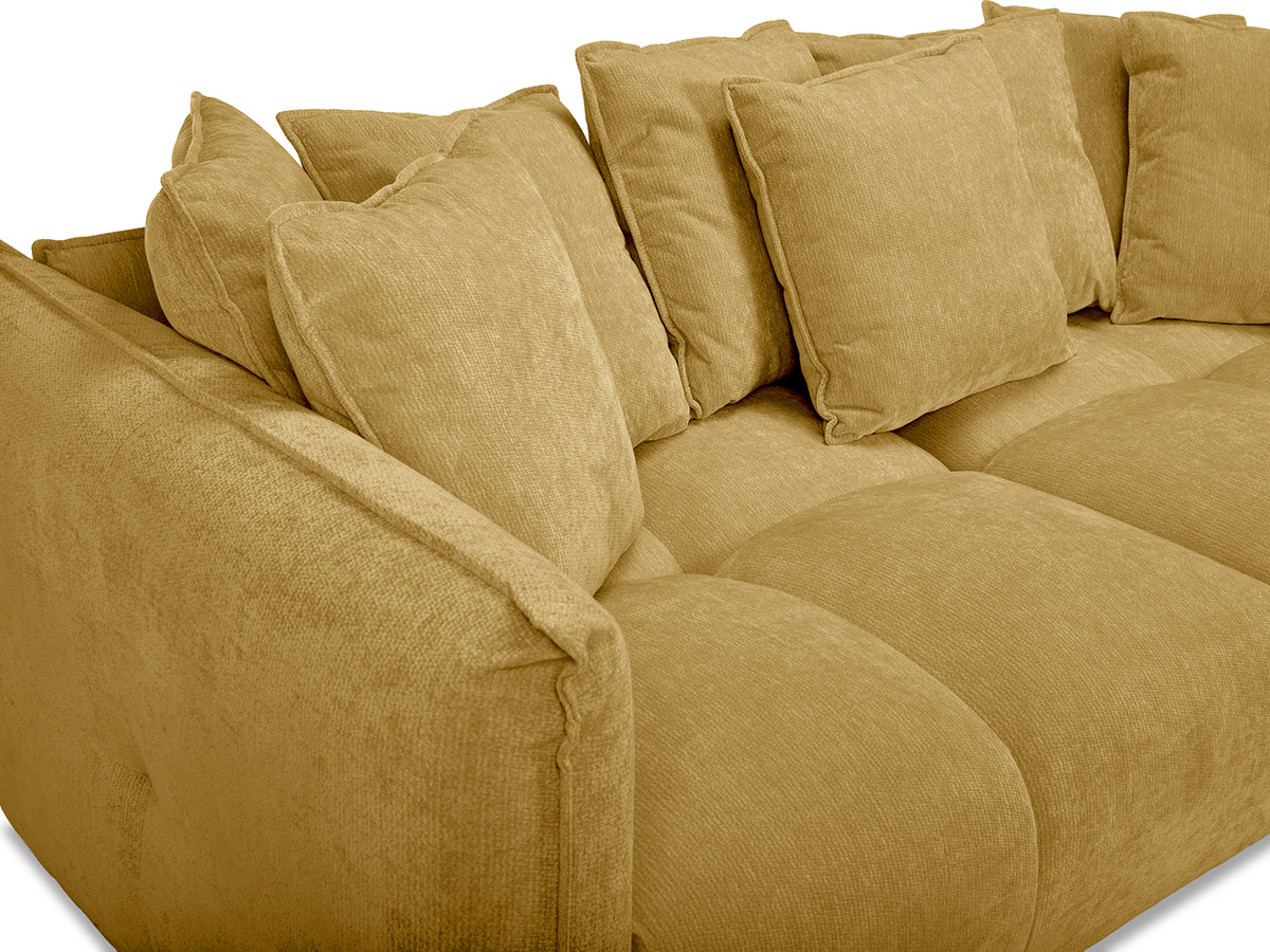 Bobochic Harlem Sofa 3-Sitzer Stoff Gelb