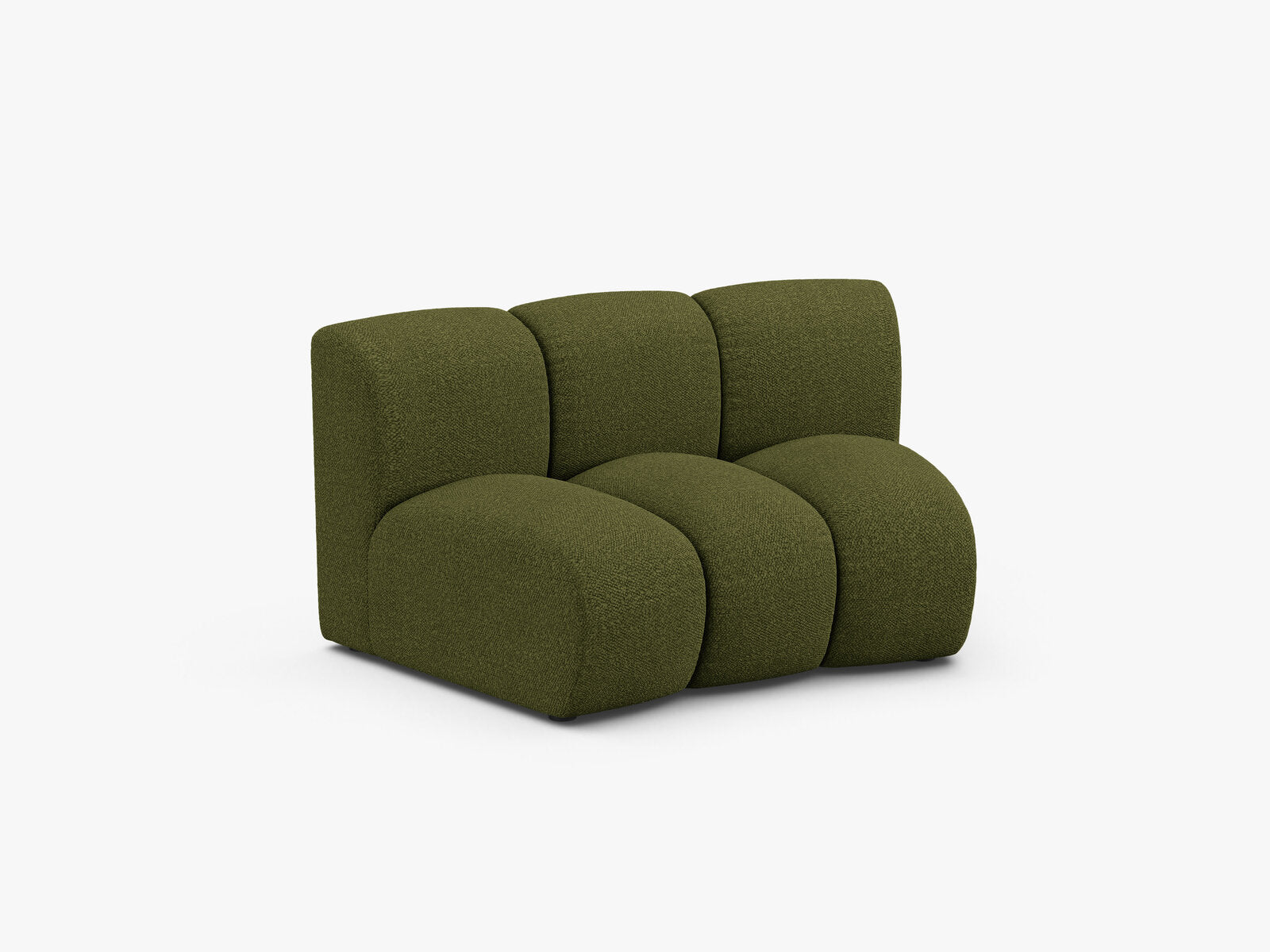 Micadoni Modul Armlos Lupine 1-Sitzer Large Boucle Baloo Dunkel-Olivgrün