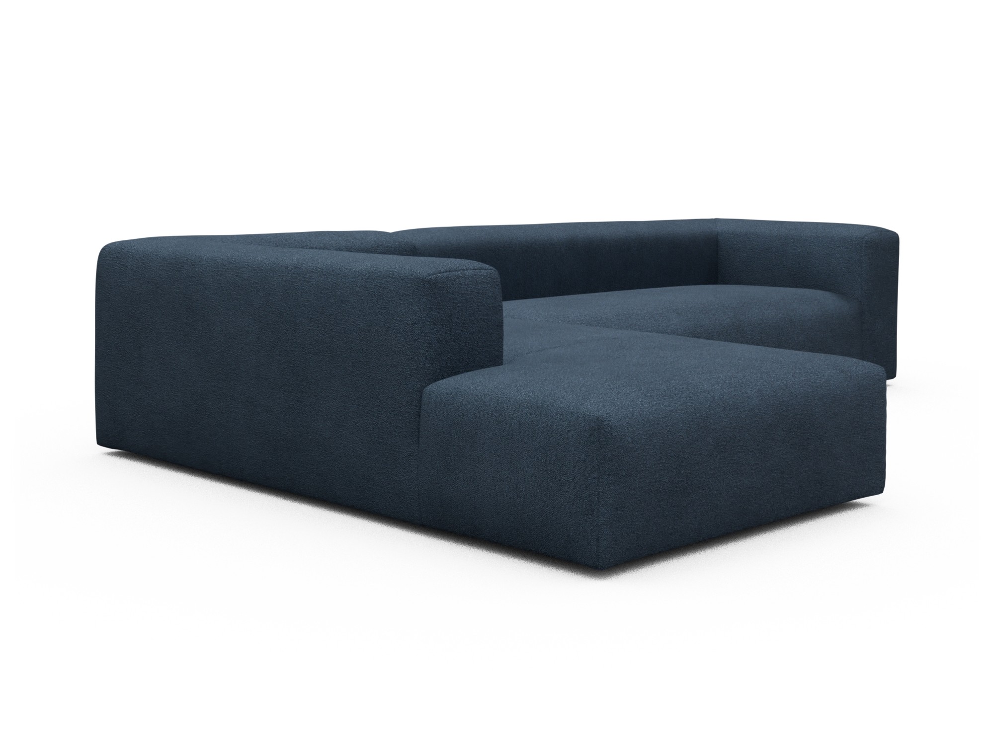 Skandi Home Ecksofa Fred Relax-Ecke links mit 2,5-Sitzer Boucle-Blue moebelfaktor