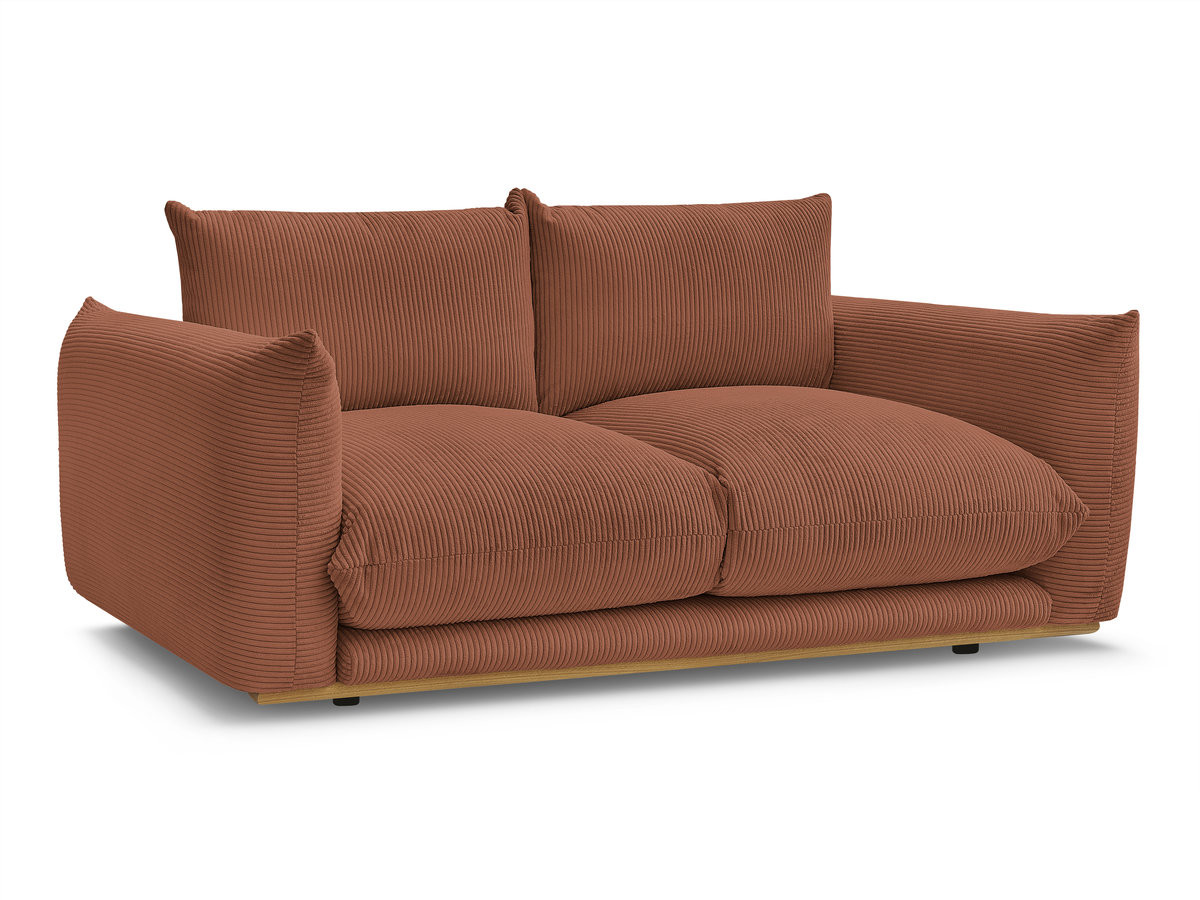 Bobochic Ernest Sofa 2-Sitzer Cordsamt Orange