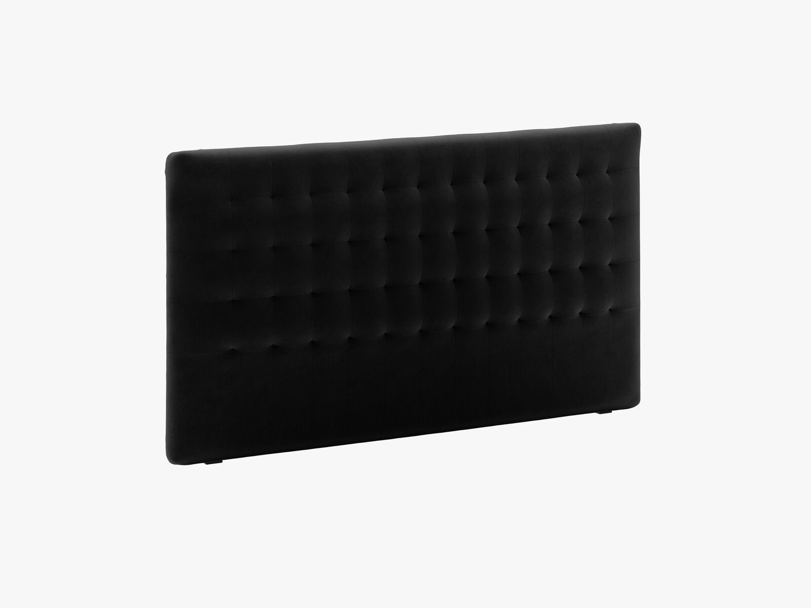 Micadoni Nova Samtiger Kopfteil 120 cm (H 95 cm) Samt Paris Schwarz 180x95