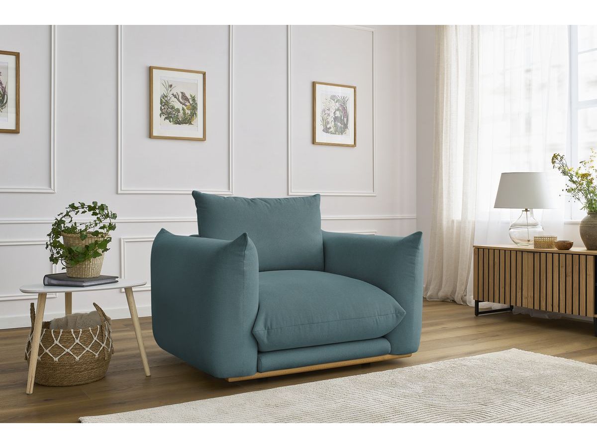 Bobochic Ernest Sessel Stoff Dunkelblau