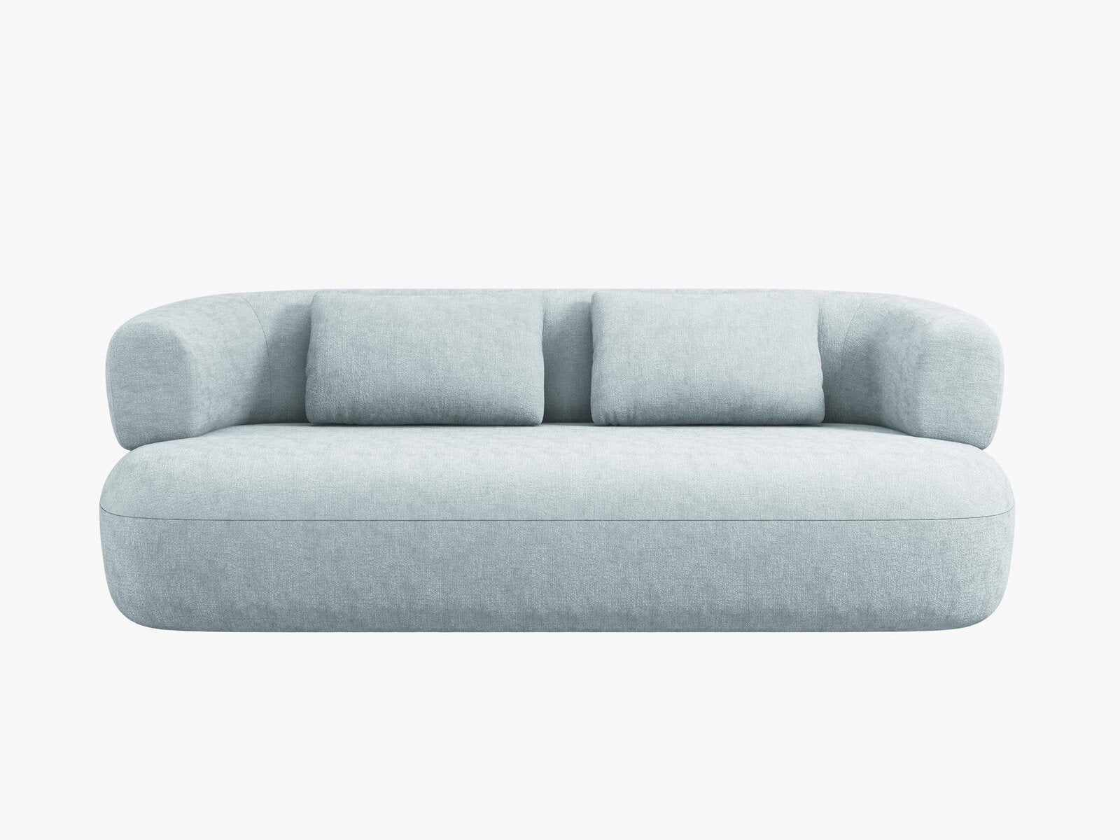 Micadoni Sofa Jenny 2-Sitzer Chenille Perfect Harmony Hellblau