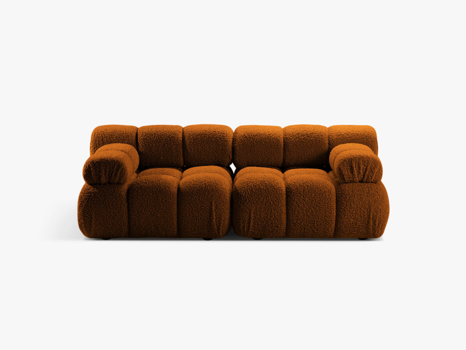 Micadoni Modulares Sofa Bellis 2-Sitzer Boucle Rolf Ziegel