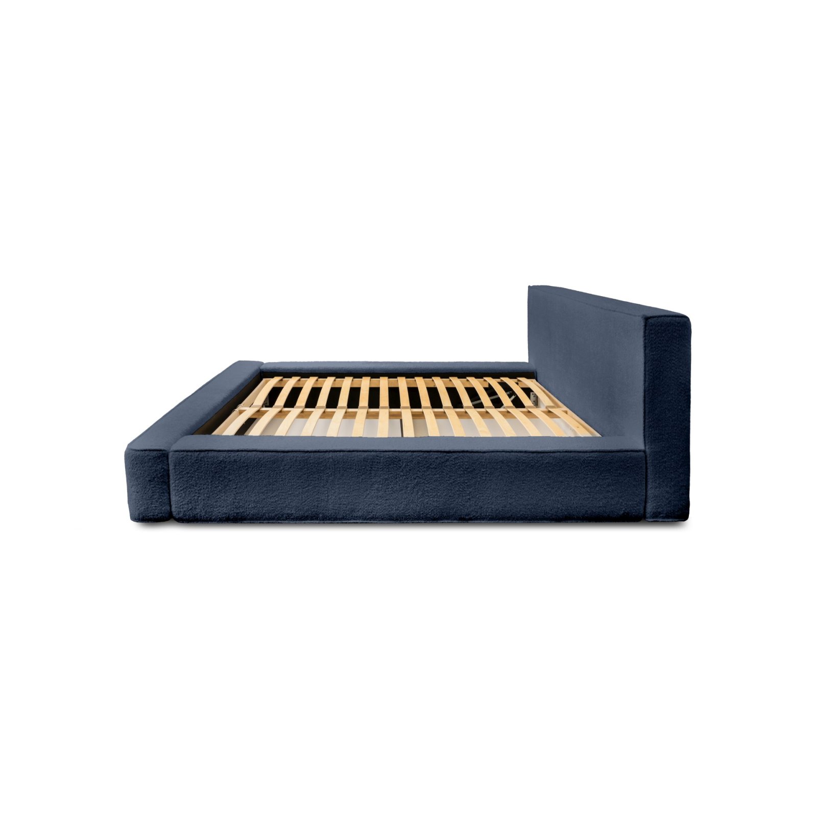 Polsterbett Delano Boucle 160x200 mit Holzrahmen Euphoria 14 Deep Blue