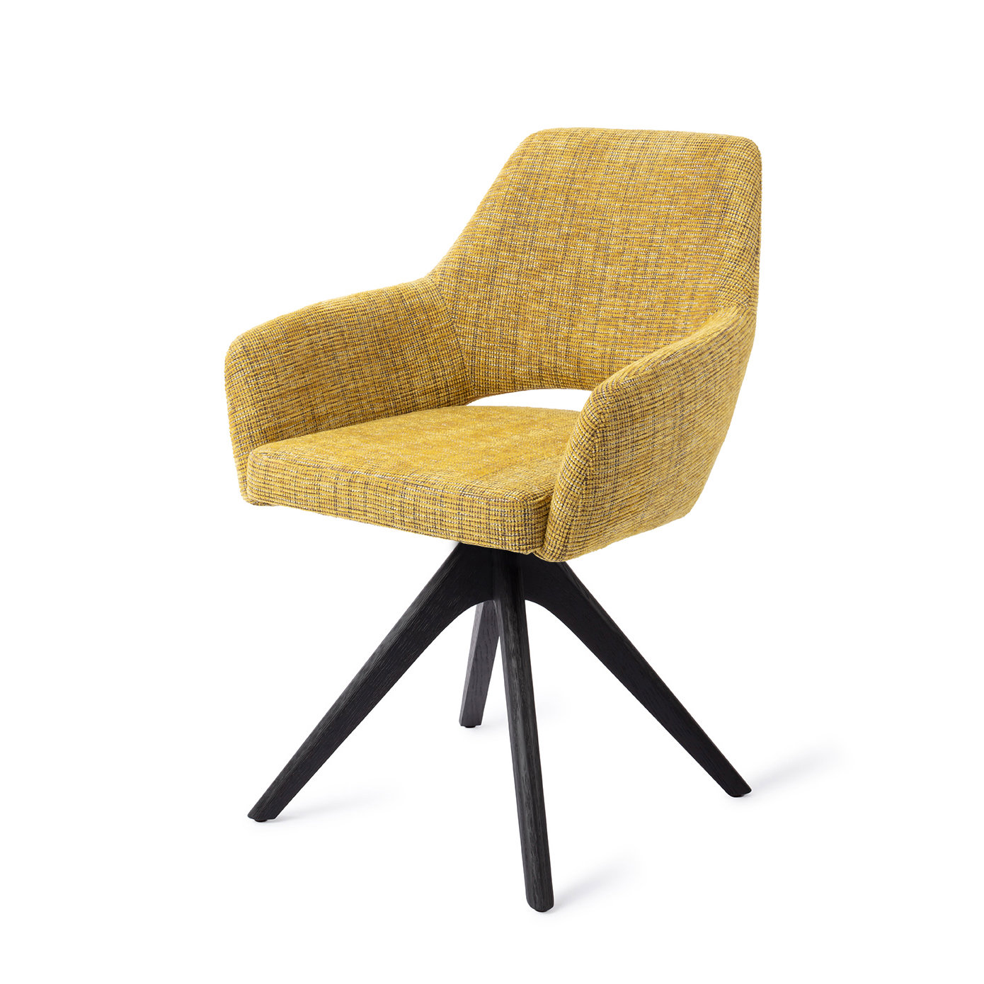 Jesper Home Esszimmerstuhl Yanai Lemon Lines Revolve Eiche Schwarz