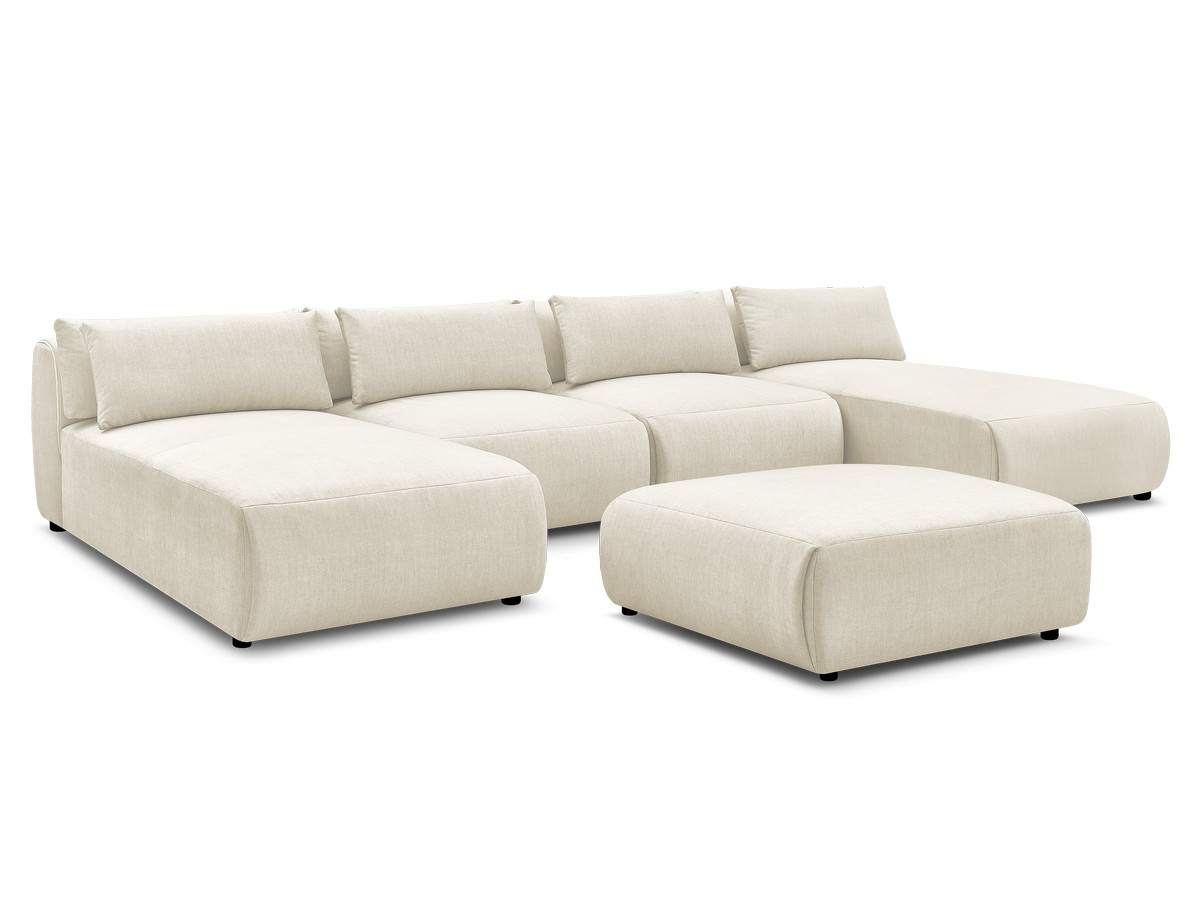 Bobochic Jana Wohnlandschaft mit großem Pouf