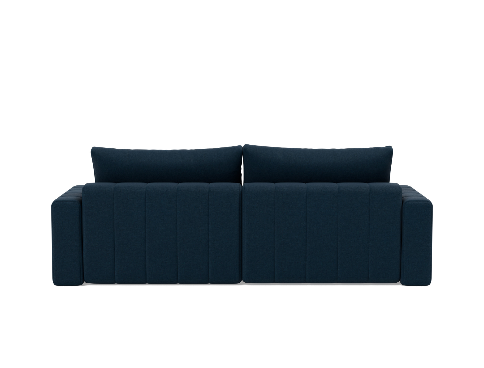 Schlafsofa Akello mit Chaiselongue und Armlehnen Flachgewebe Mixed Dance 528-Blue