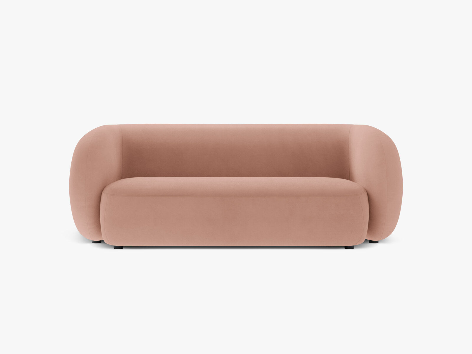 Micadoni Sofa Kate 2-Sitzer Samt Rosa
