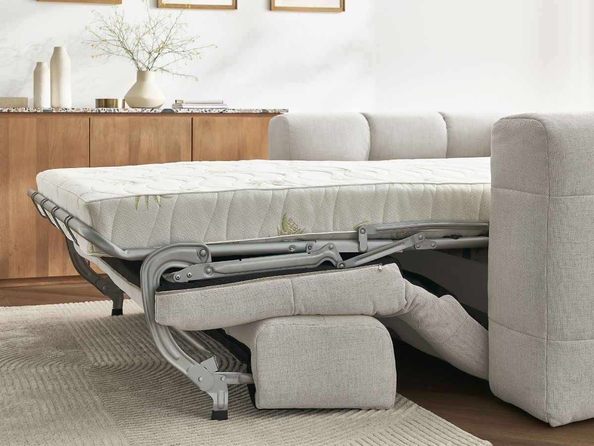 Bobochic Cloud Schlafsofa 3-Sitzer Stoff Beige