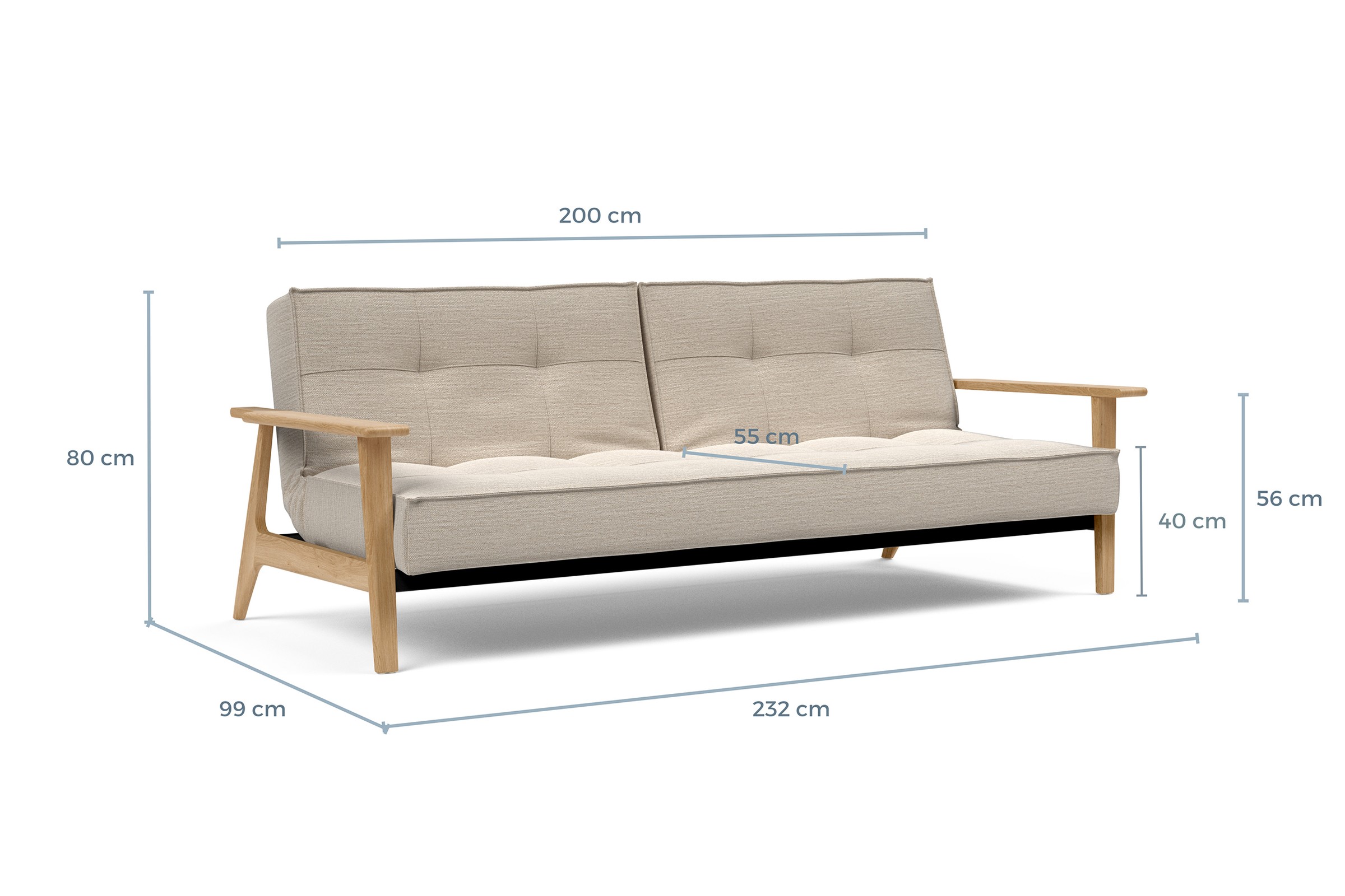 Schlafsofa Splitback Frej