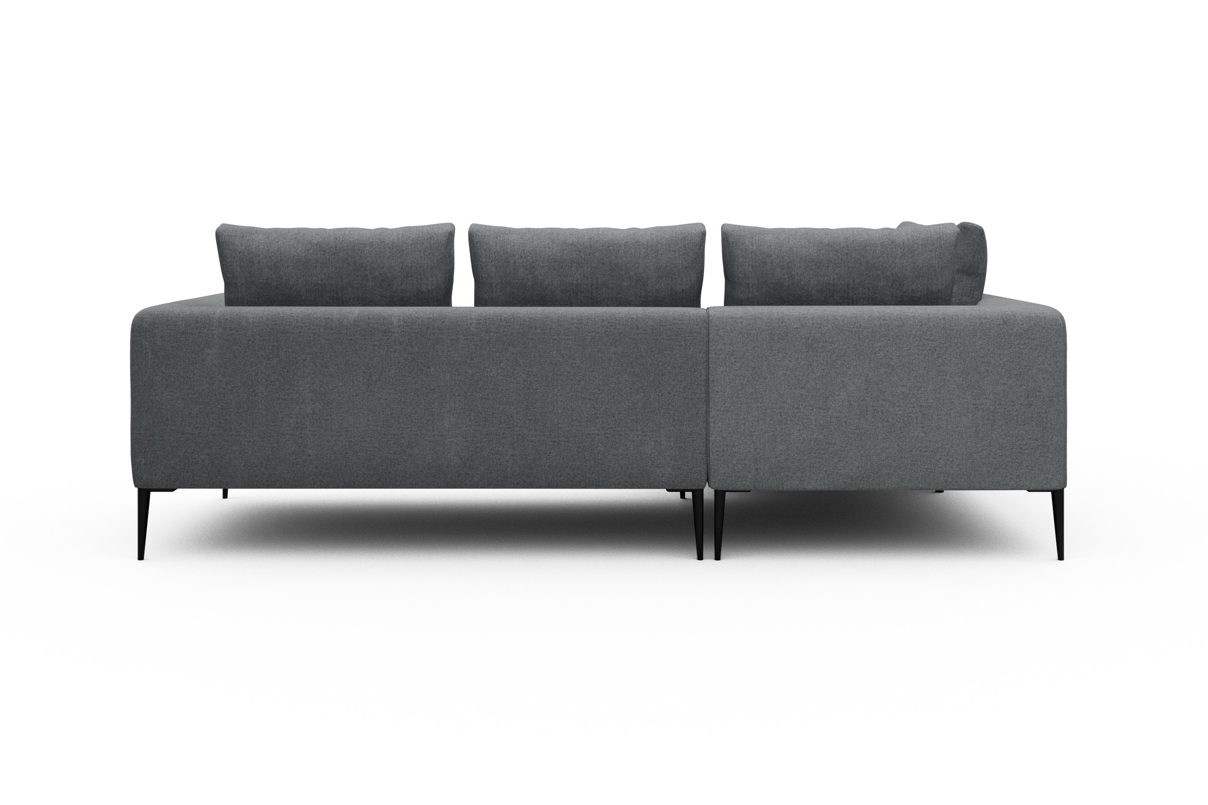 Ecksofa Paul Relax-Ecke links mit 2-Sitzer Casone-Gravel-Grey