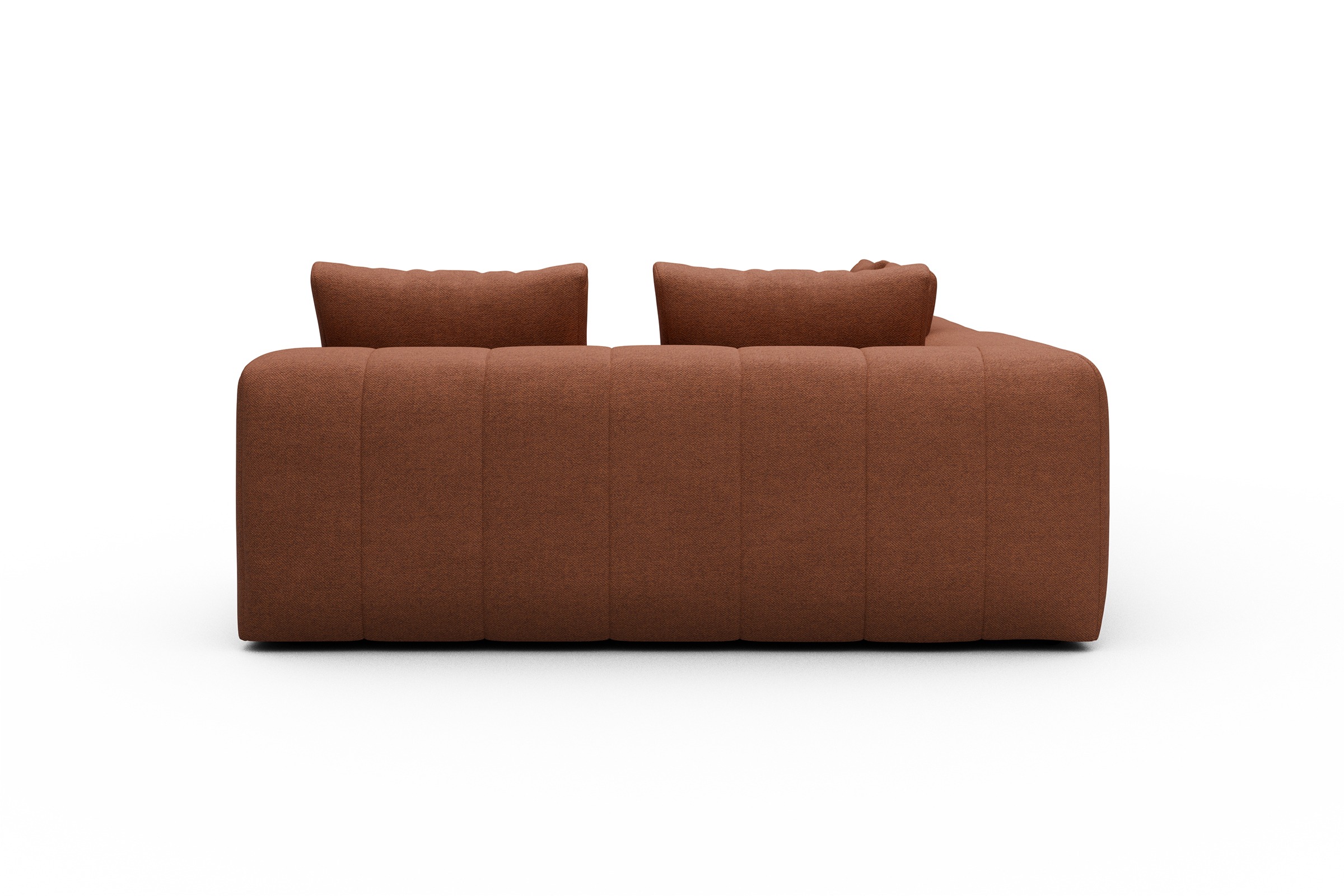 Ecksofa Hugo 2x 2,5-Sitzer Armlehne links Weda-Rust