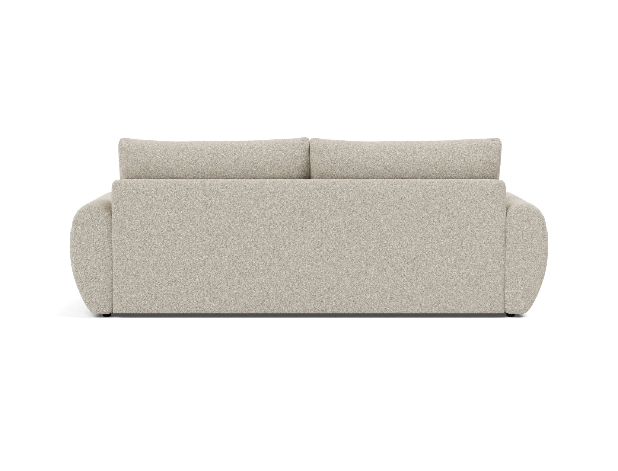Schlafsofa Norum mit Curve-Armlehnen Boucle Skandi 539-Beige