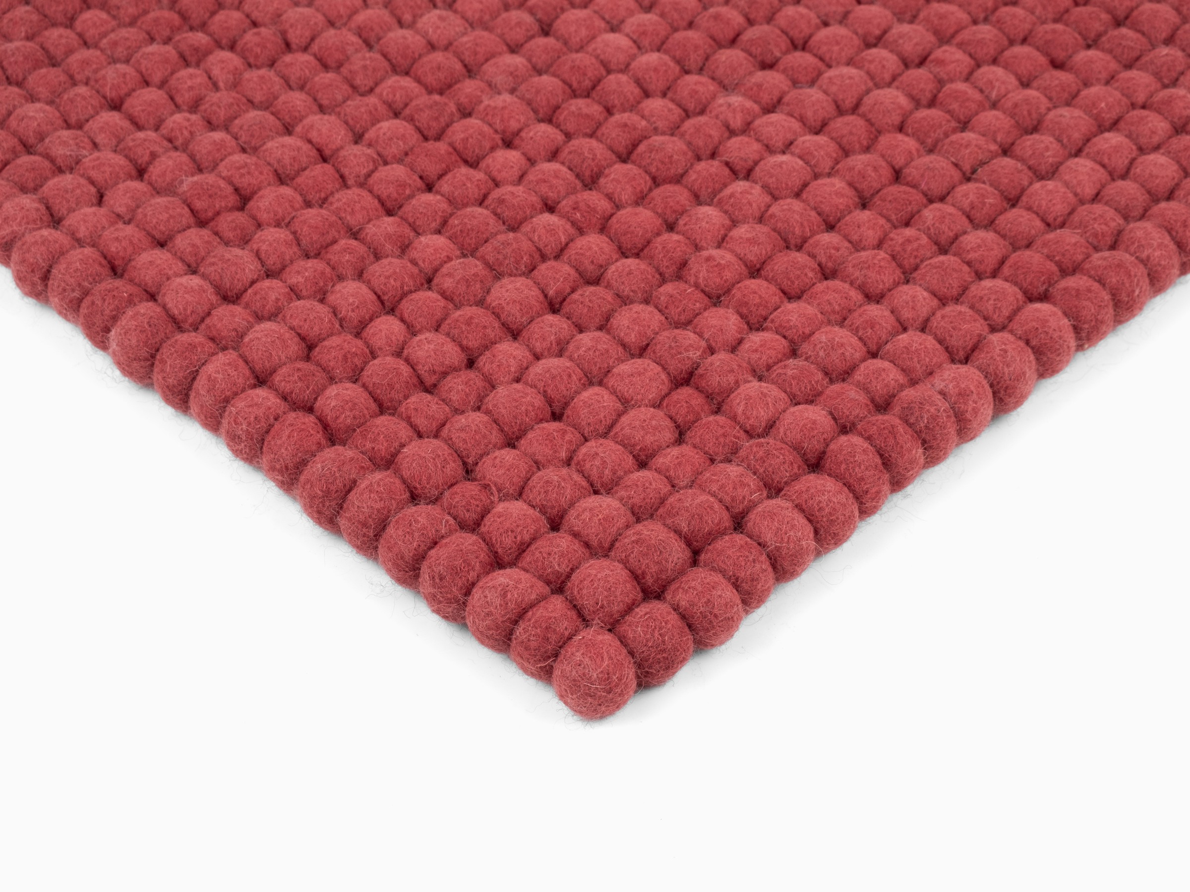myfelt Kaja Filzkugel-Sitzauflage Weinrot 36 x 36 cm