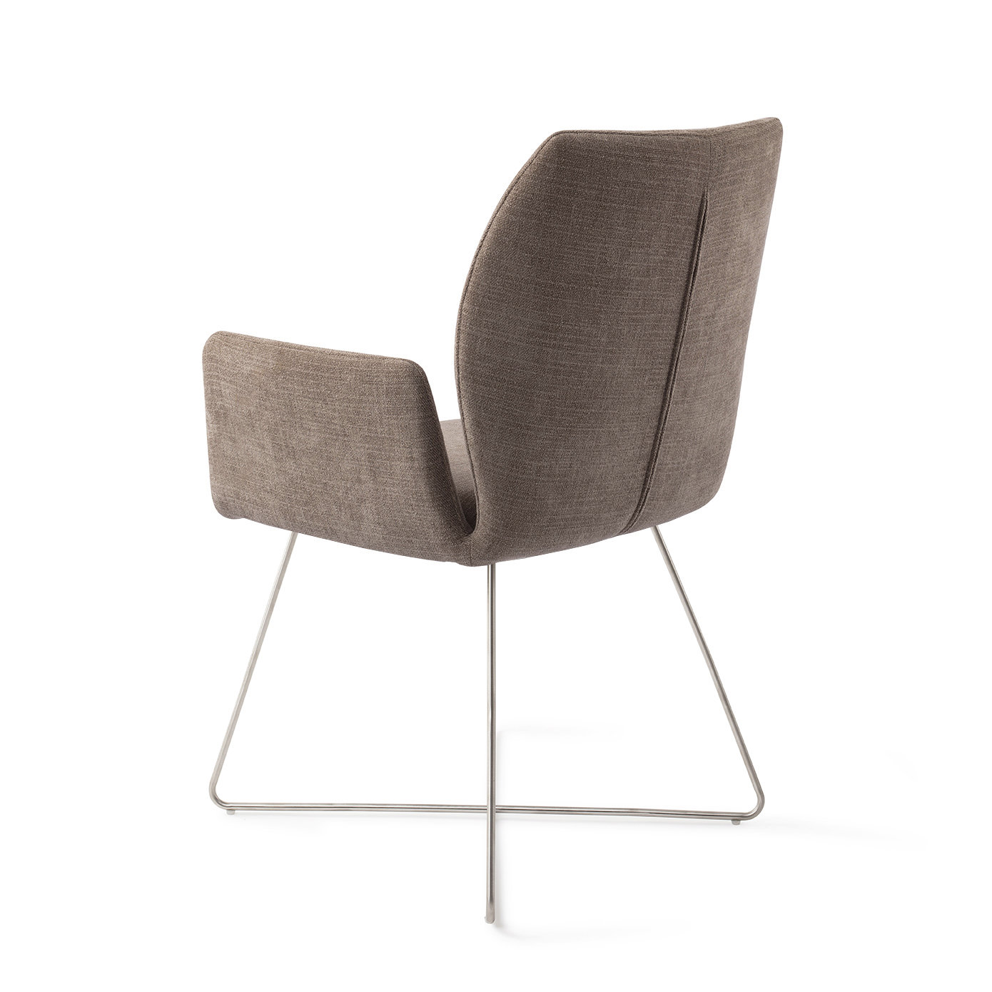 Jesper Home Esszimmerstuhl Misaki Mocha Mist Cross Stahl