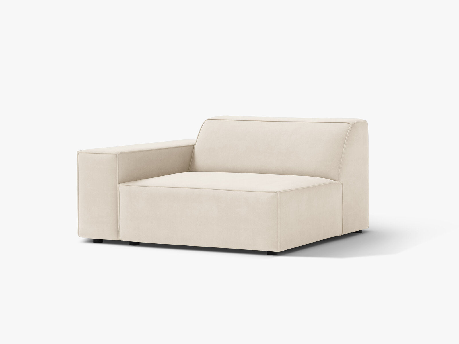 Micadoni Jodie Sofamodul Links Samt Bluvel Helles Beige