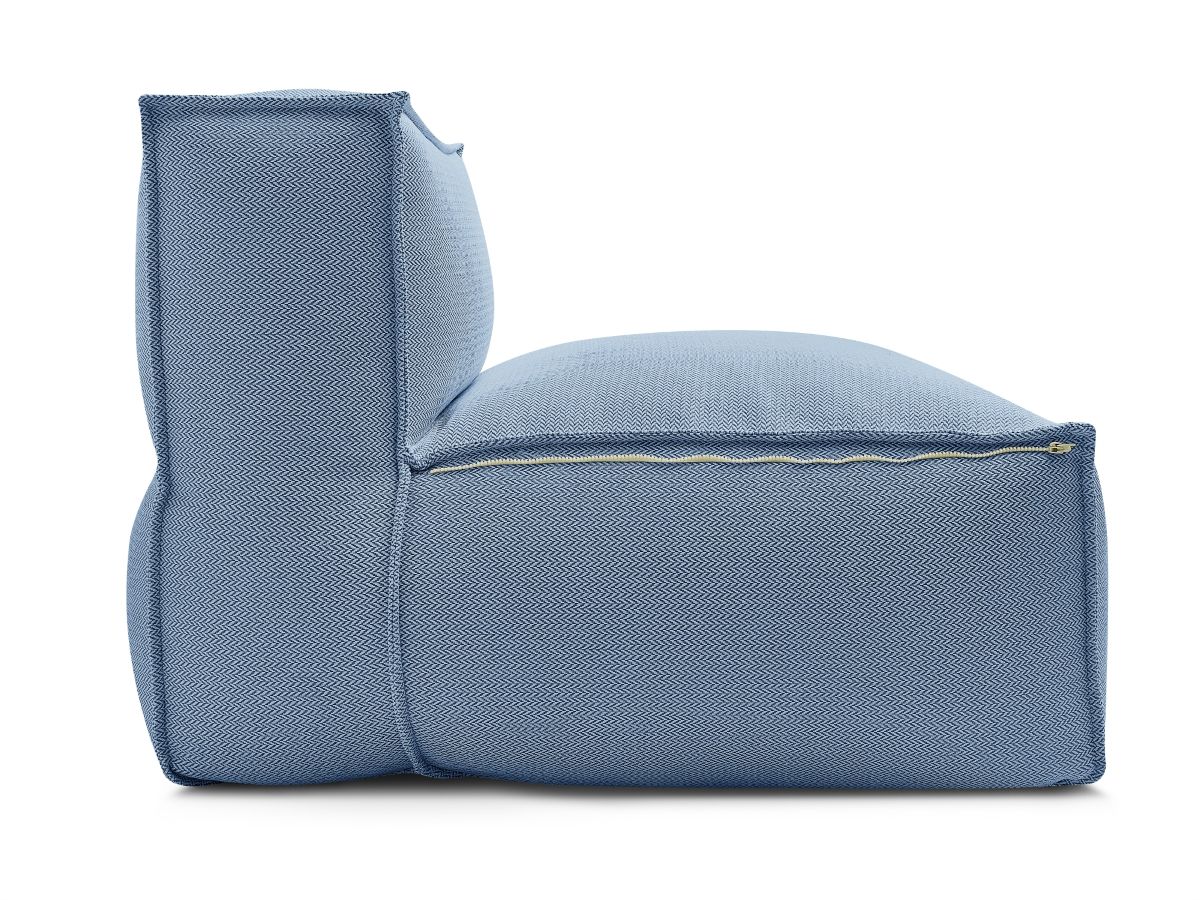 Bobochic Biarritz Sofamodul 1-Sitzer Melange-Stoff Blau