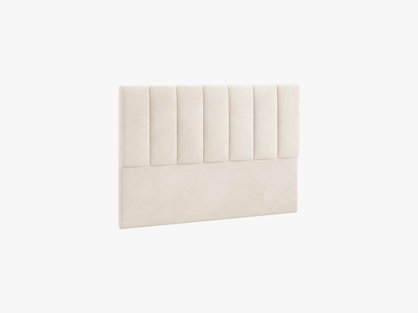Micadoni Marl Samtiger Kopfteil 140 cm (H 95 cm) Samt Magic Velvet Elfenbein 140x95
