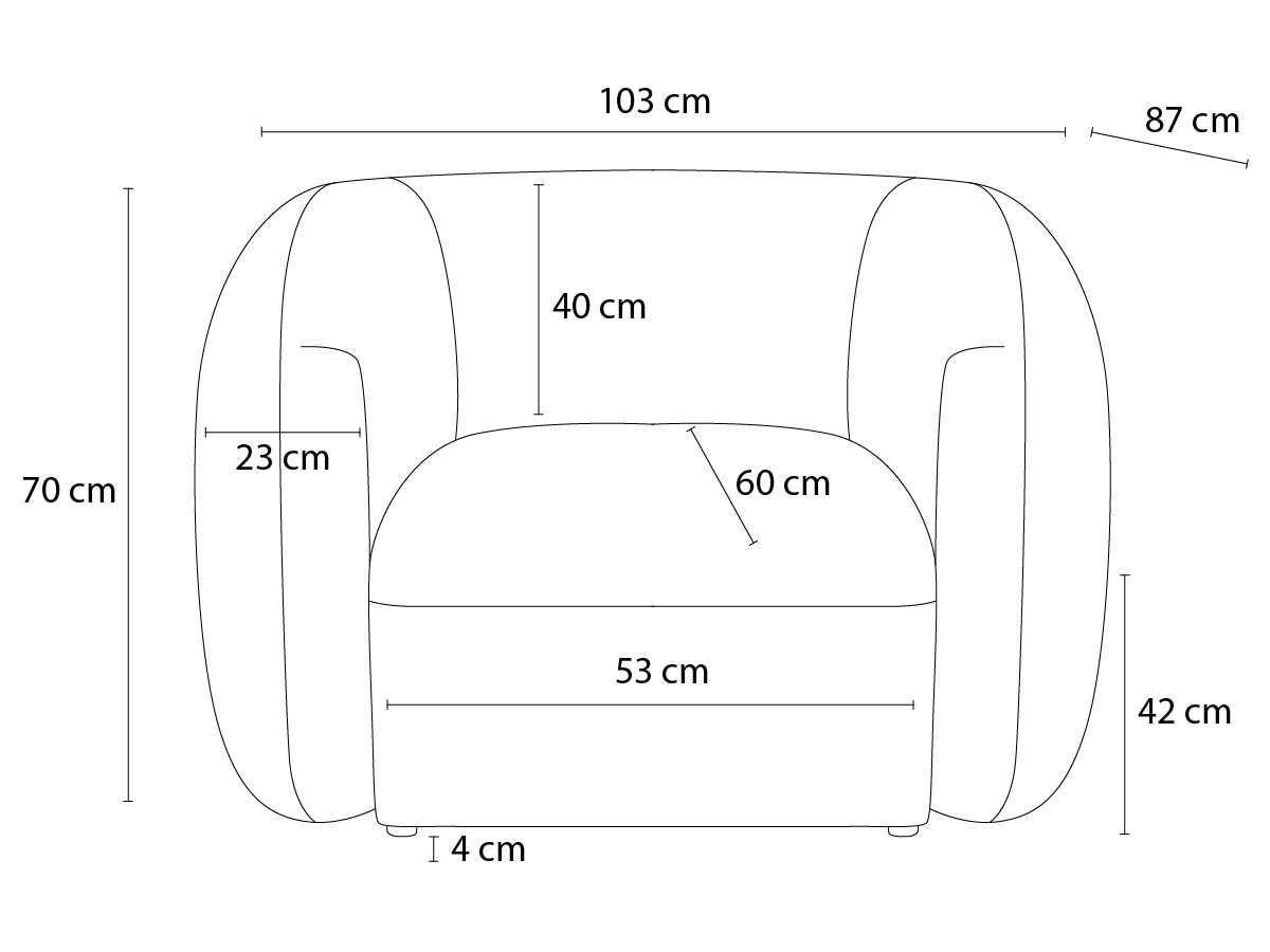 Bobochic Celine Sessel Samt Grün