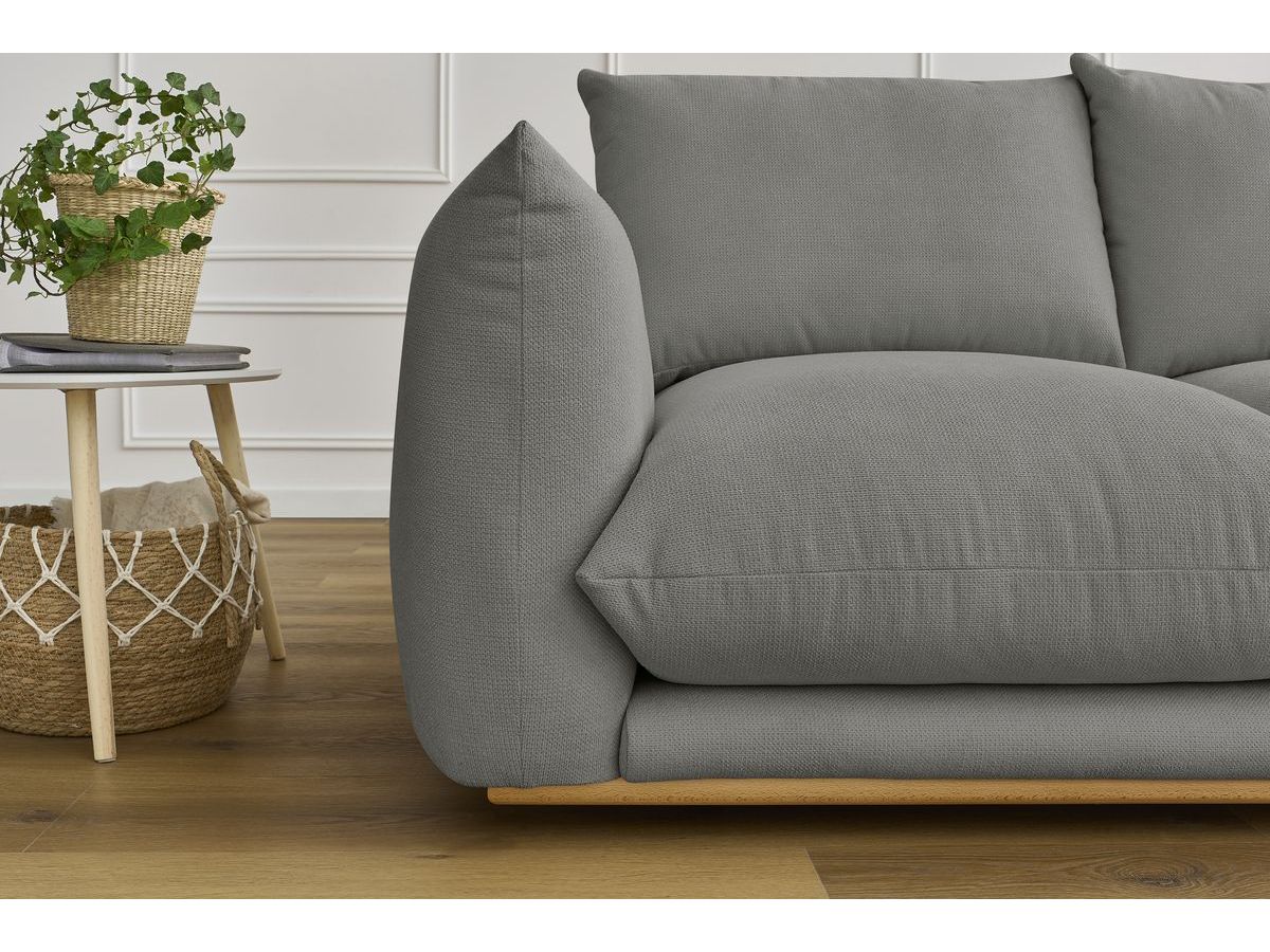 Bobochic Ernest Sofa 2-Sitzer Stoff Dunkelgrau