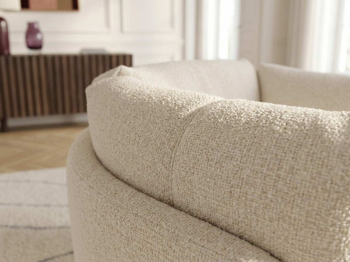 Bobochic Mario Sessel Melange-Stoff Beige