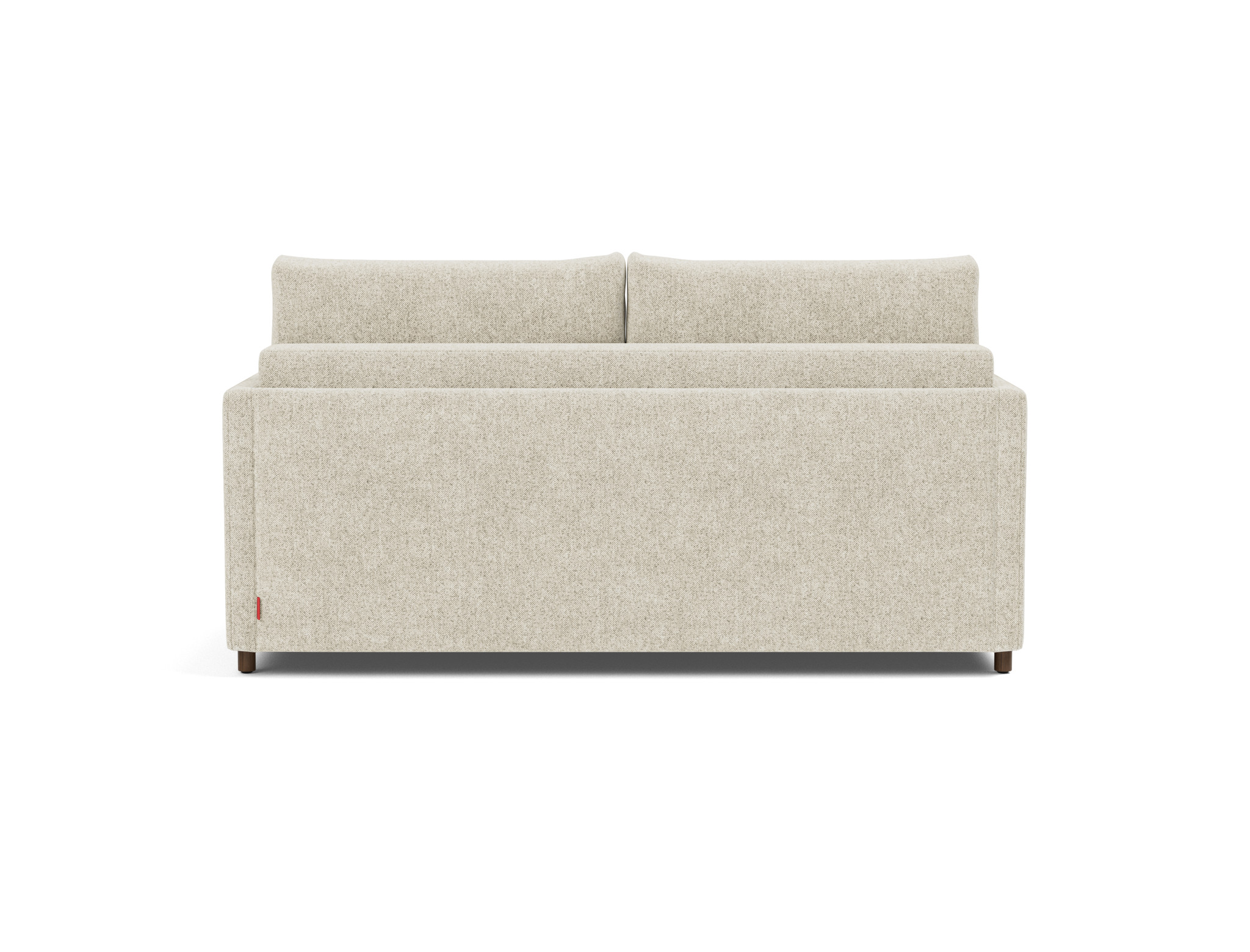 Schlafsofa Neah mit Slim-Armlehnen 160 Strukturierter Stoff Taura 357-Off-White