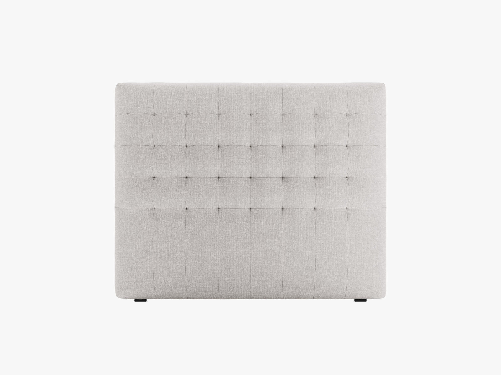 Micadoni Nova Samtiger Kopfteil 120 cm (H 95 cm) Strukturierter Stoff Liberty Hellgrau 120x95