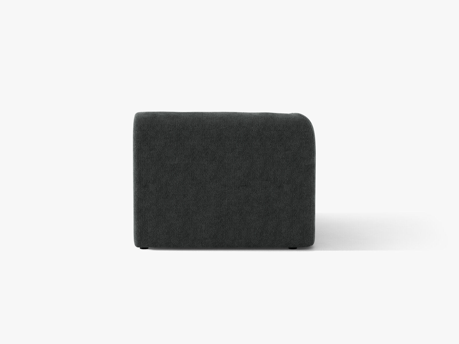 Micadoni Eckmodul Miley 1-Sitzer Chenille Eden Dunkelgrau Links
